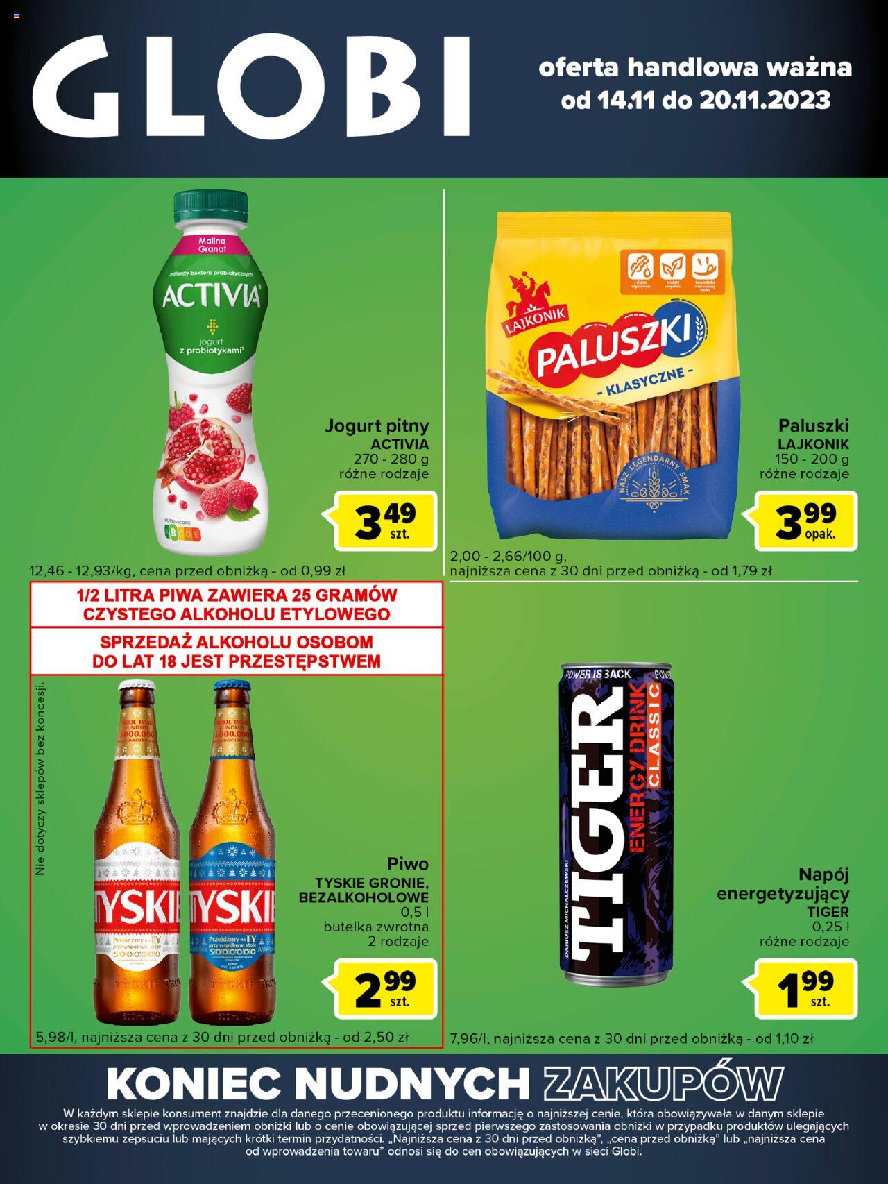 Carrefour Globi Gazetka ważna od 14.11.2023 do 20.11.2023 strona 1