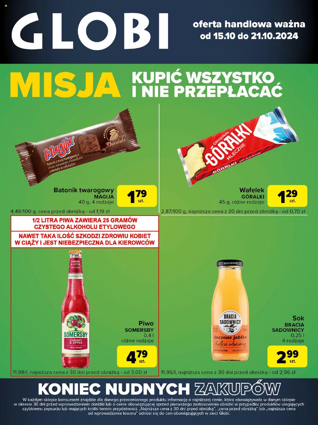 Carrefour Globi Gazetka  ważna od 15.10.2024 do 21.10.2024 strona 1
