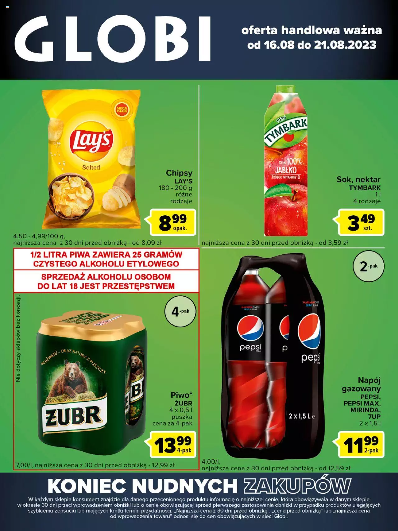 Carrefour Globi Gazetka ważna od 16.08.2023 do 21.08.2023 strona 1