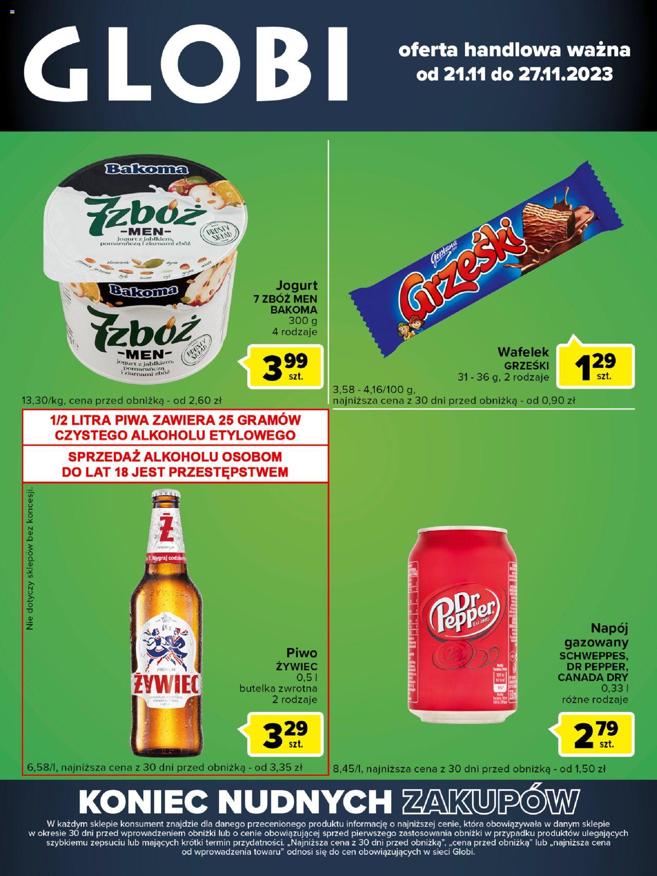 Carrefour Globi Gazetka ważna od 21.11.2023 do 27.11.2023 strona 1