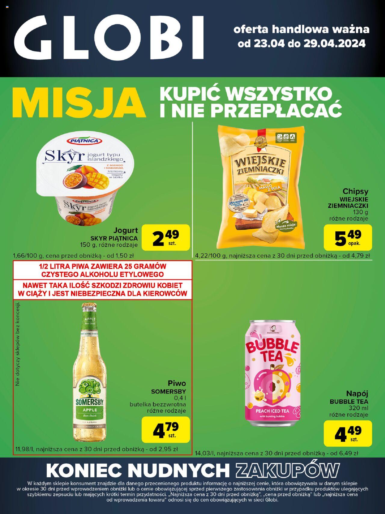 Carrefour Globi Gazetka ważna od 23.04.2024 do 29.04.2024 strona 1