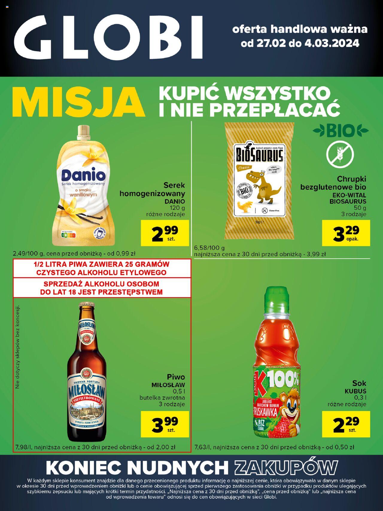 Carrefour Globi Gazetka ważna od 27.02.2024 do 04.03.2024 strona 1