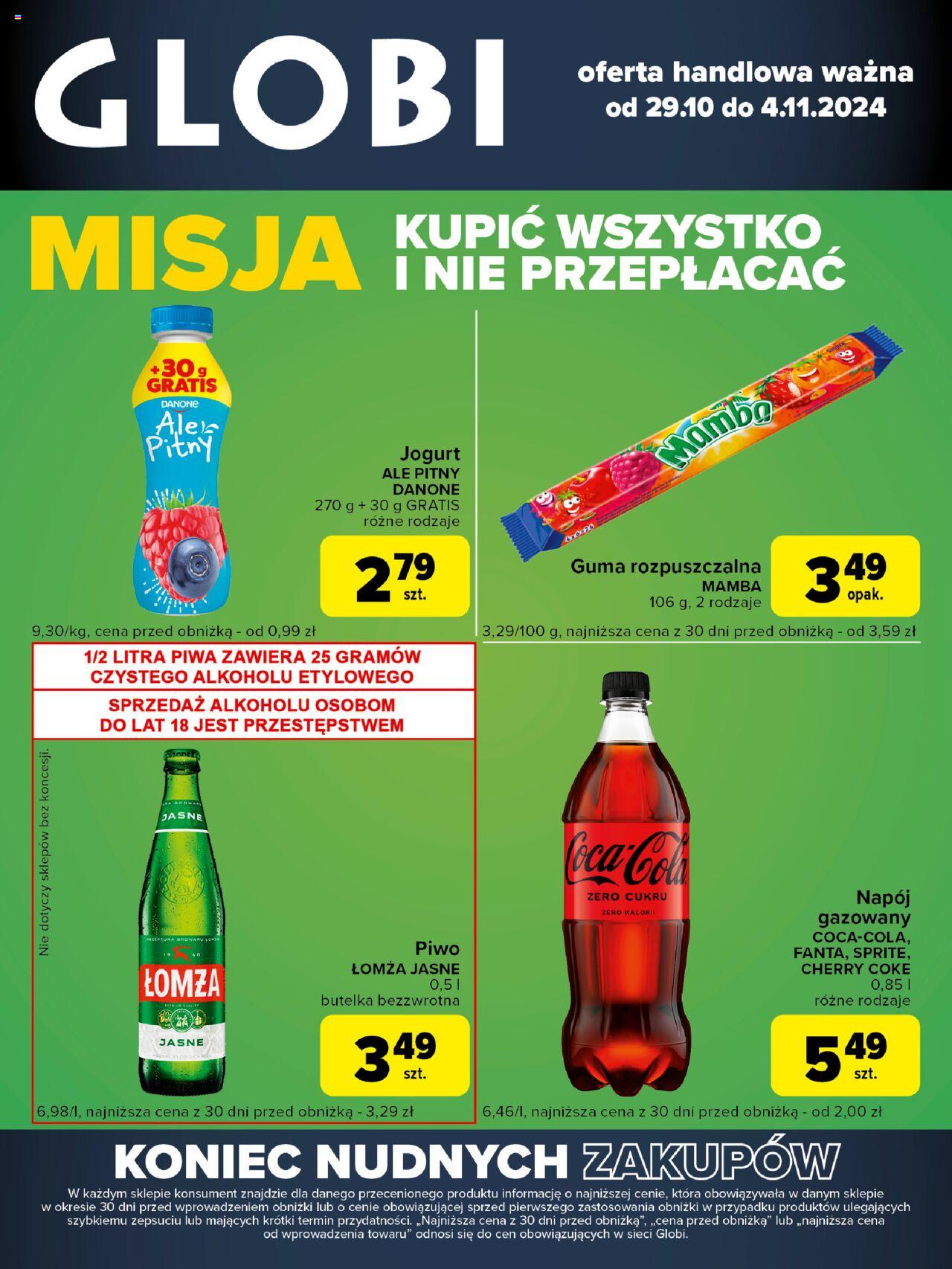 Carrefour Globi Gazetka ważna od 29.10.2024 do 04.11.2024 strona 1