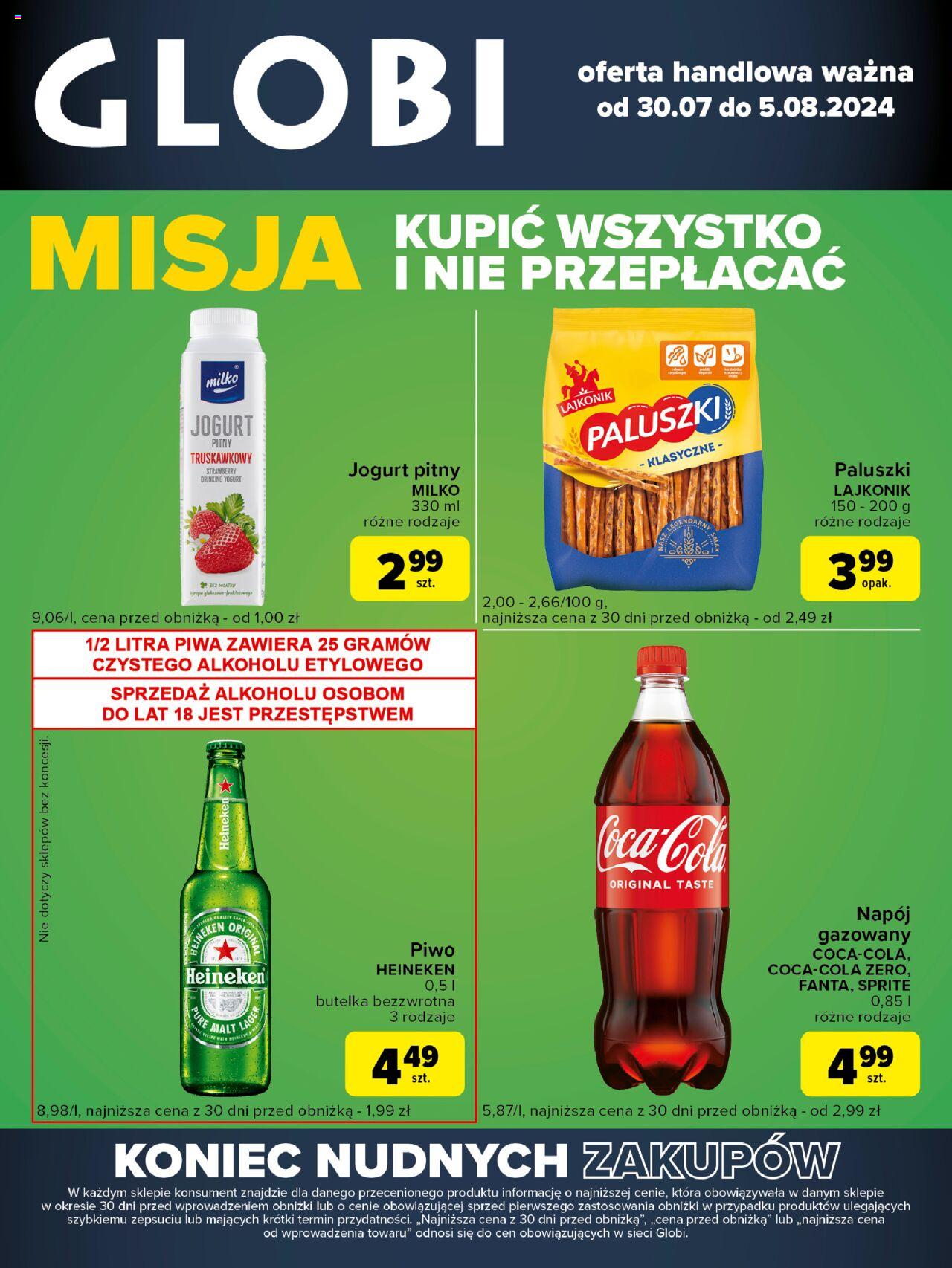 Carrefour Globi Gazetka ważna od 30.07.2024 do 05.08.2024 strona 1
