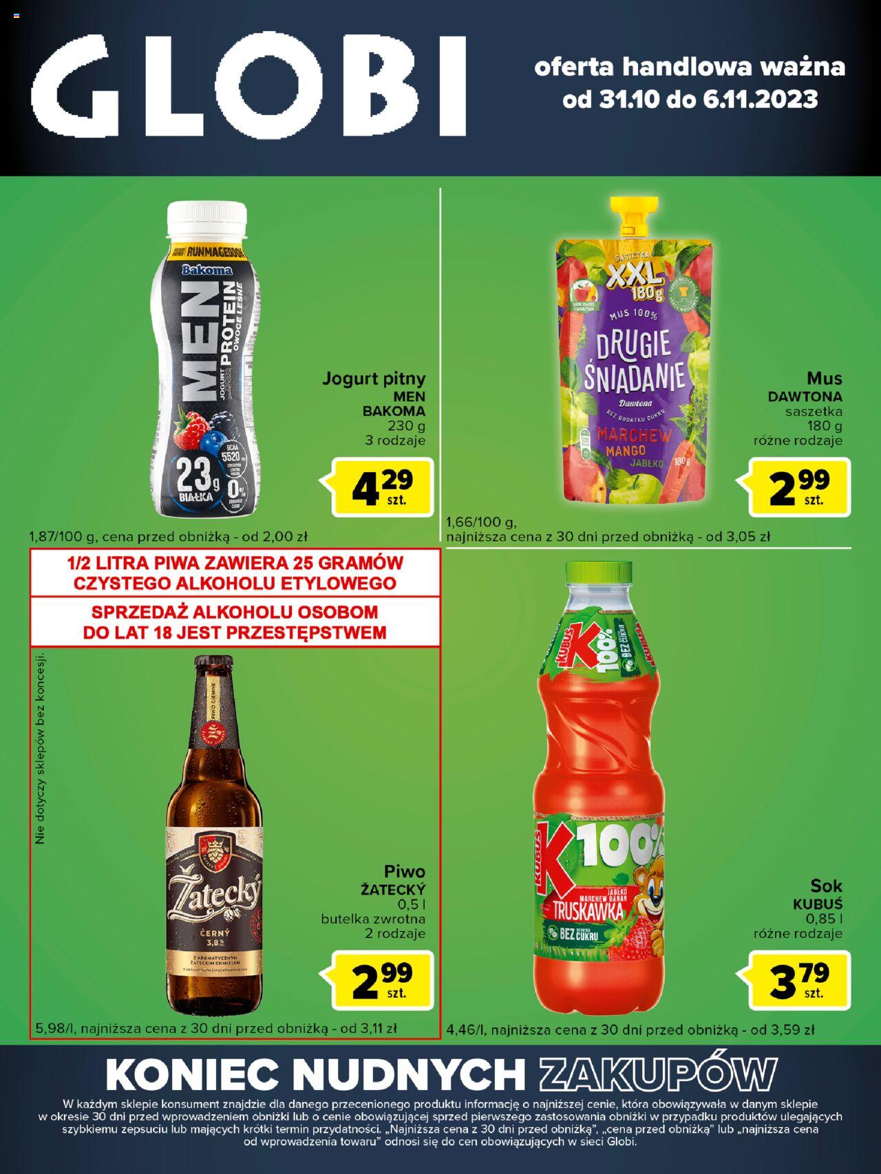 Carrefour Globi Gazetka ważna od 31.10.2023 do 06.11.2023 strona 1