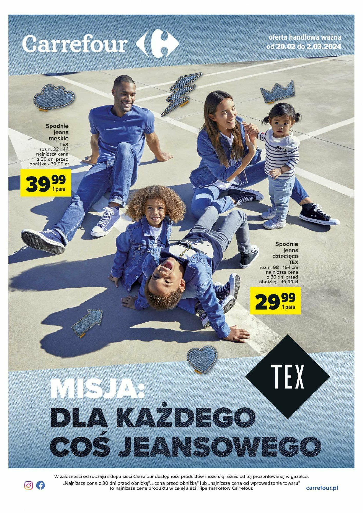 Carrefour Jeans Gazetka ważna od 20.02.2024 do 02.03.2024 strona 1