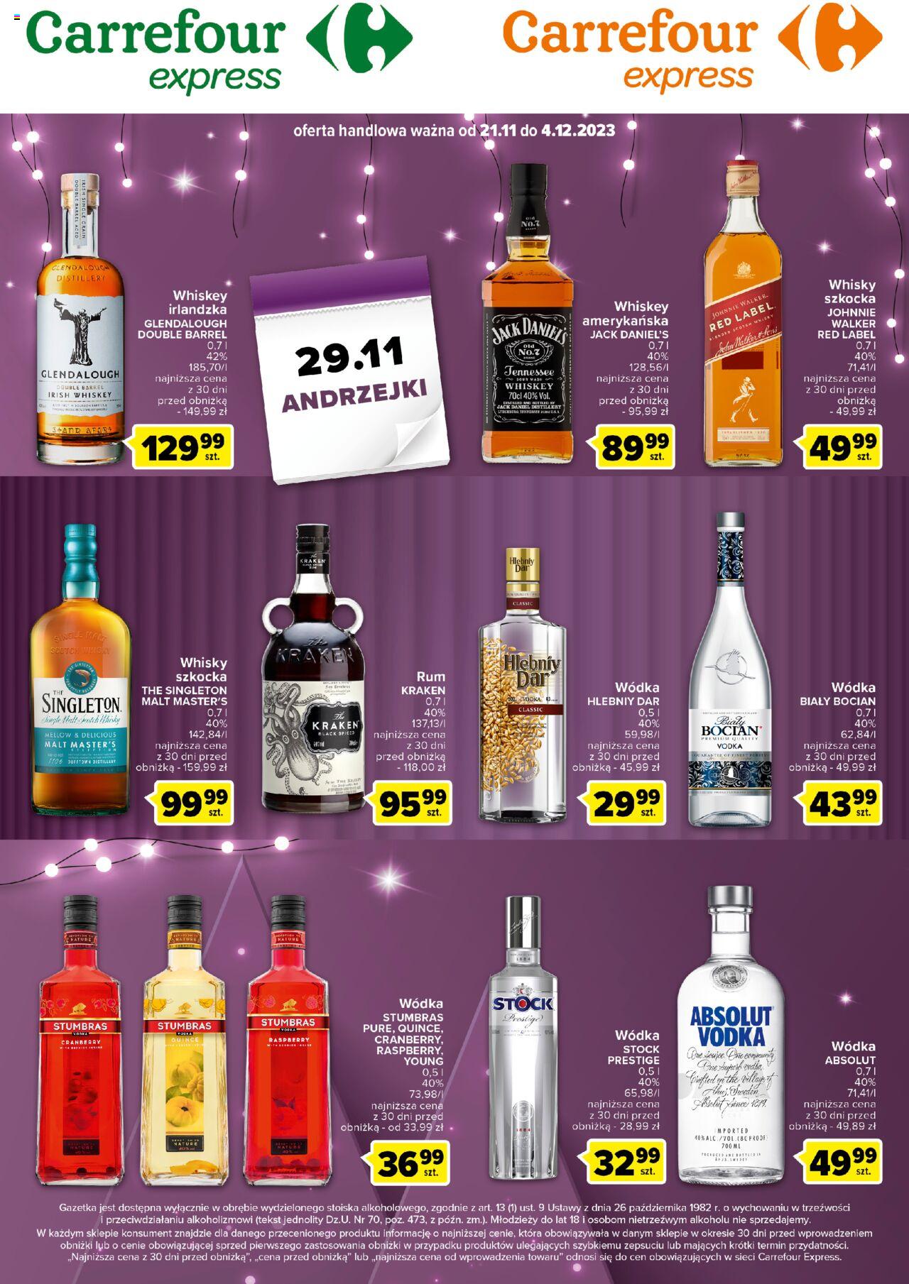 Carrefour Klasyka w dobrym smaku Gazetka ważna od 21.11.2023 do 04.12.2023 strona 1