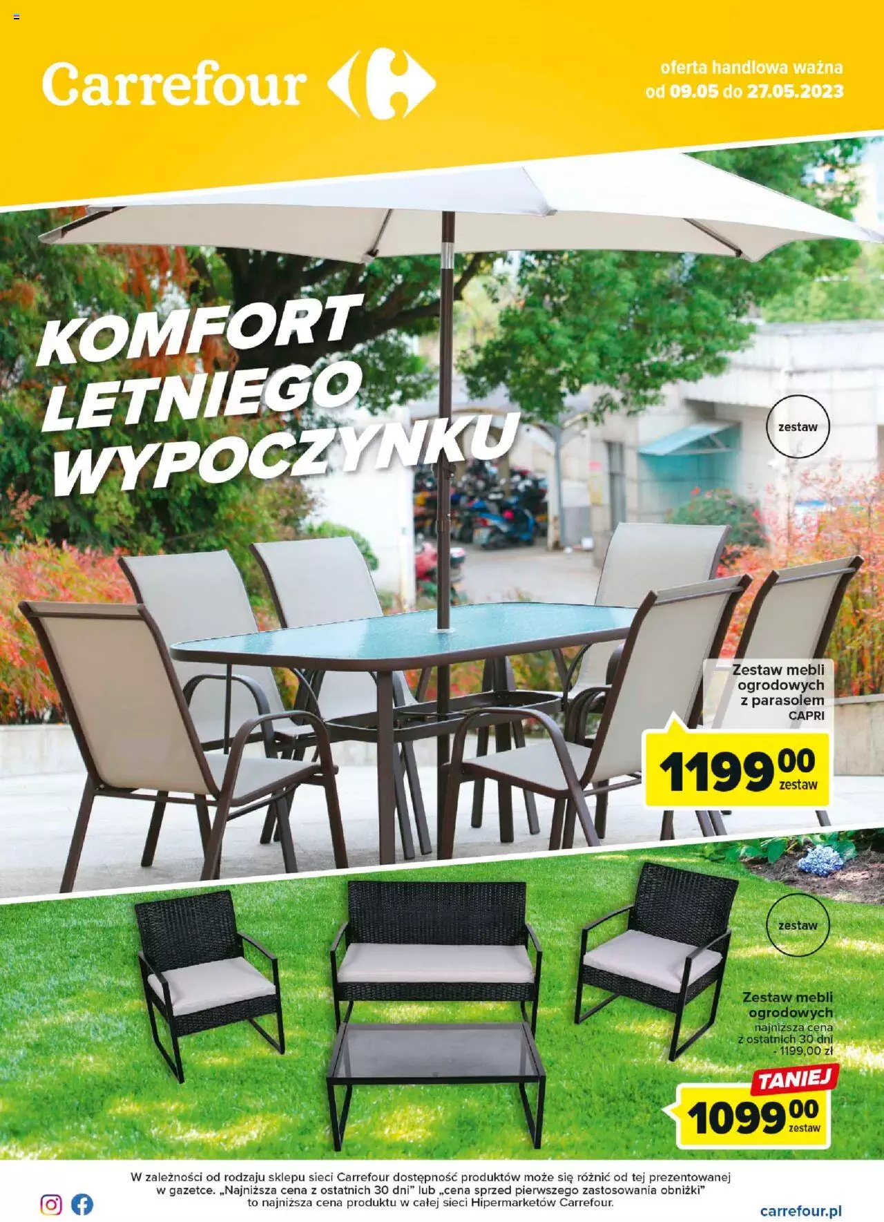 Carrefour Komfort letniego wypoczynku Gazetka ważna od 09.05.2023 do 27.05.2023 strona 1