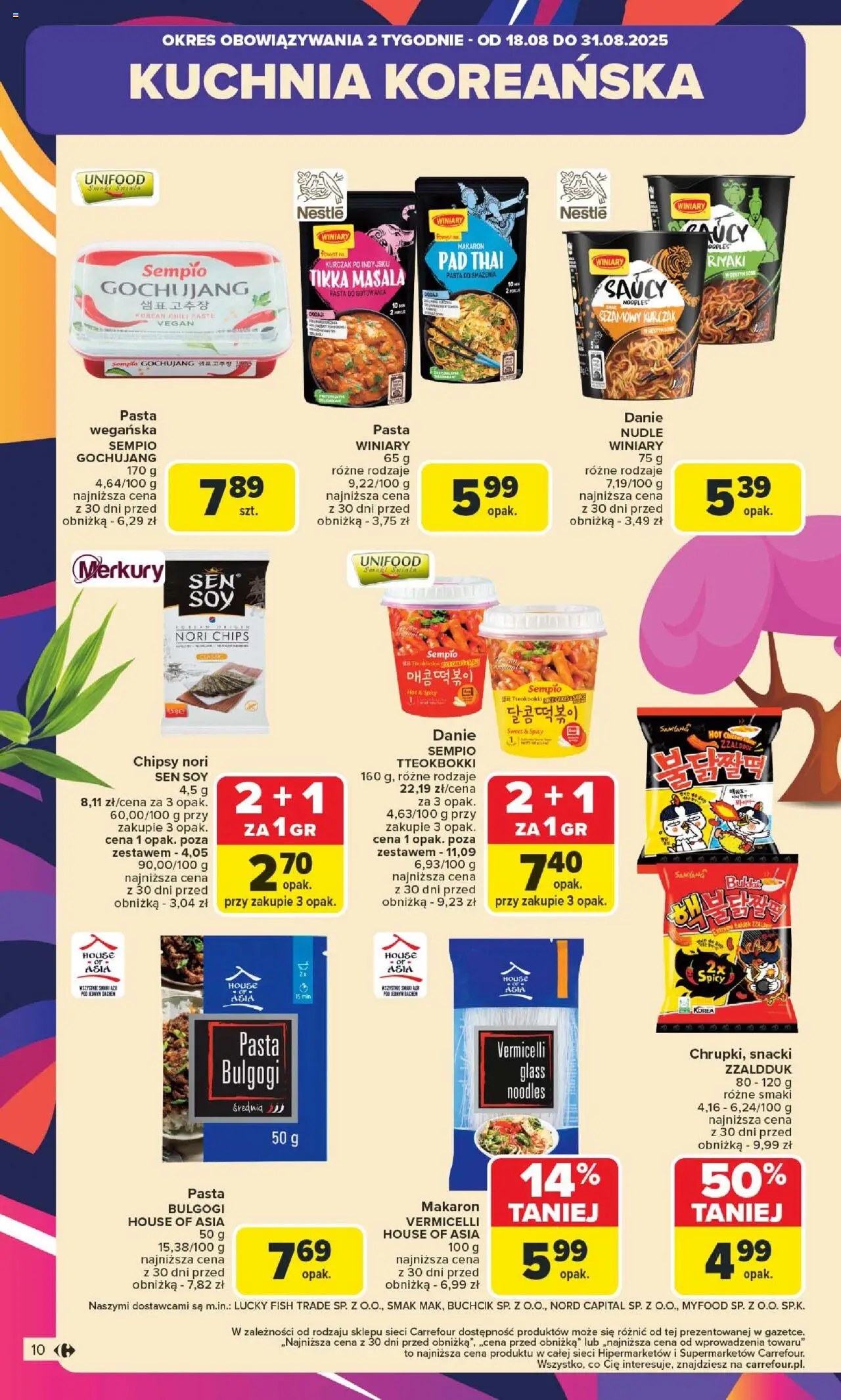 Carrefour Kuchnia koreańska  Gazetka ważna od  18.08.2025 do 31.08.2025 strona 10