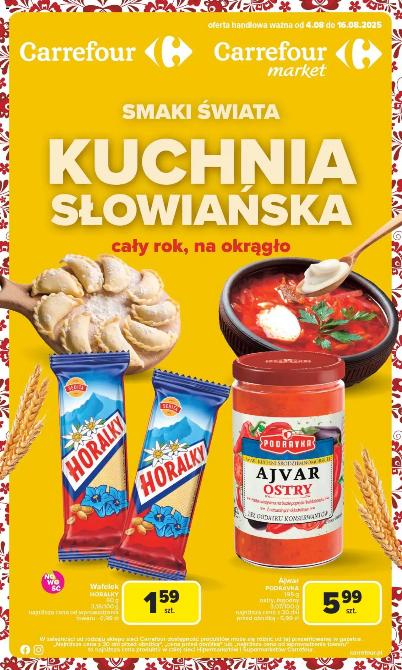 Carrefour Kuchnia słowiańska Gazetka ważna od 04.08.2025 do 16.08.2025 strona 1