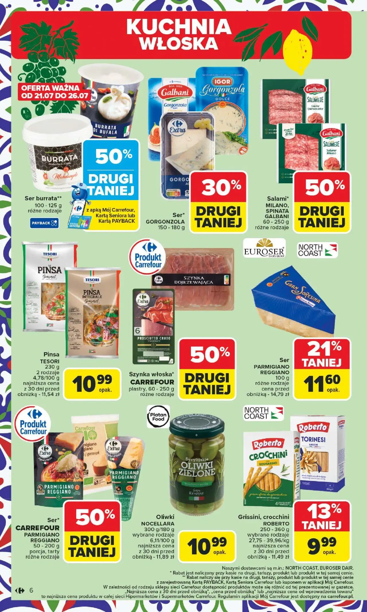 Carrefour Kuchnia śródziemnomorska Gazetka ważna od 21.07.2025 do  02.08.2025 strona 6