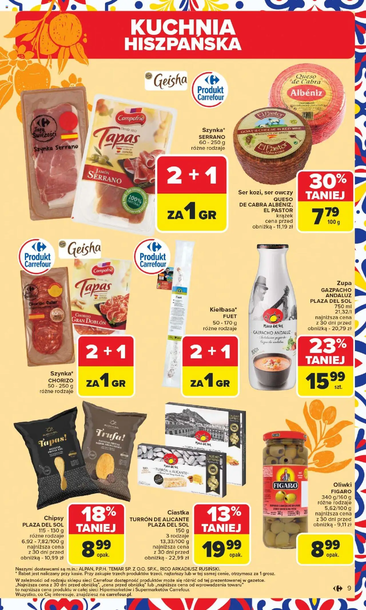 Carrefour Kuchnia śródziemnomorska Gazetka ważna od 21.07.2025 do  02.08.2025 strona 9
