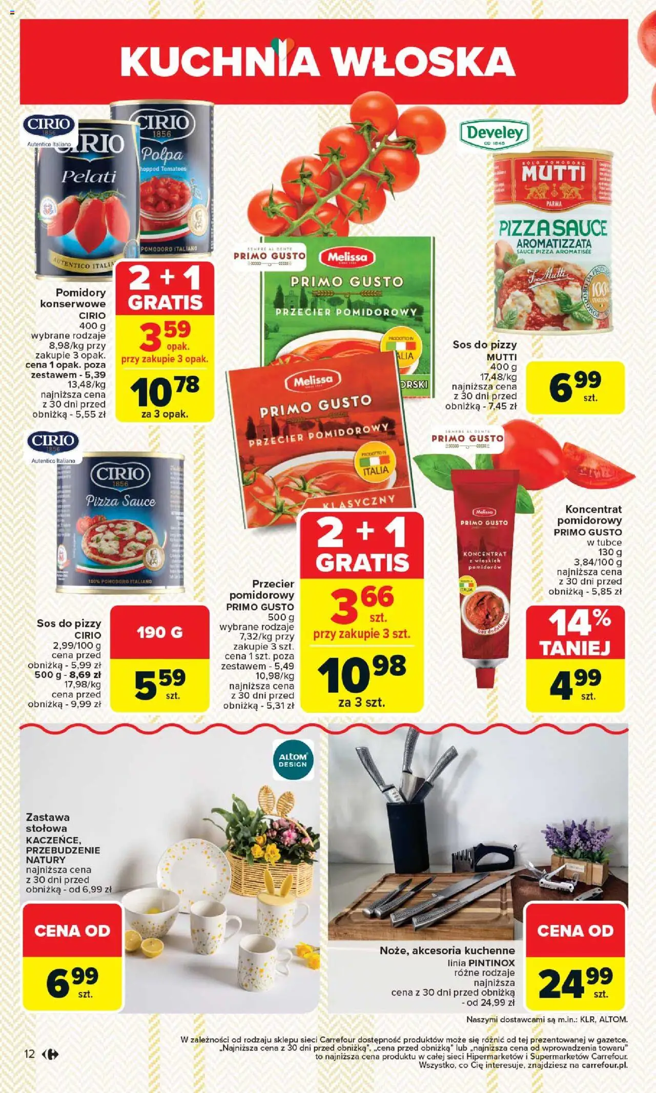 Carrefour Kuchnia włoska Gazetka ważna od 12.05.2025 do 24.05.2025 strona 12