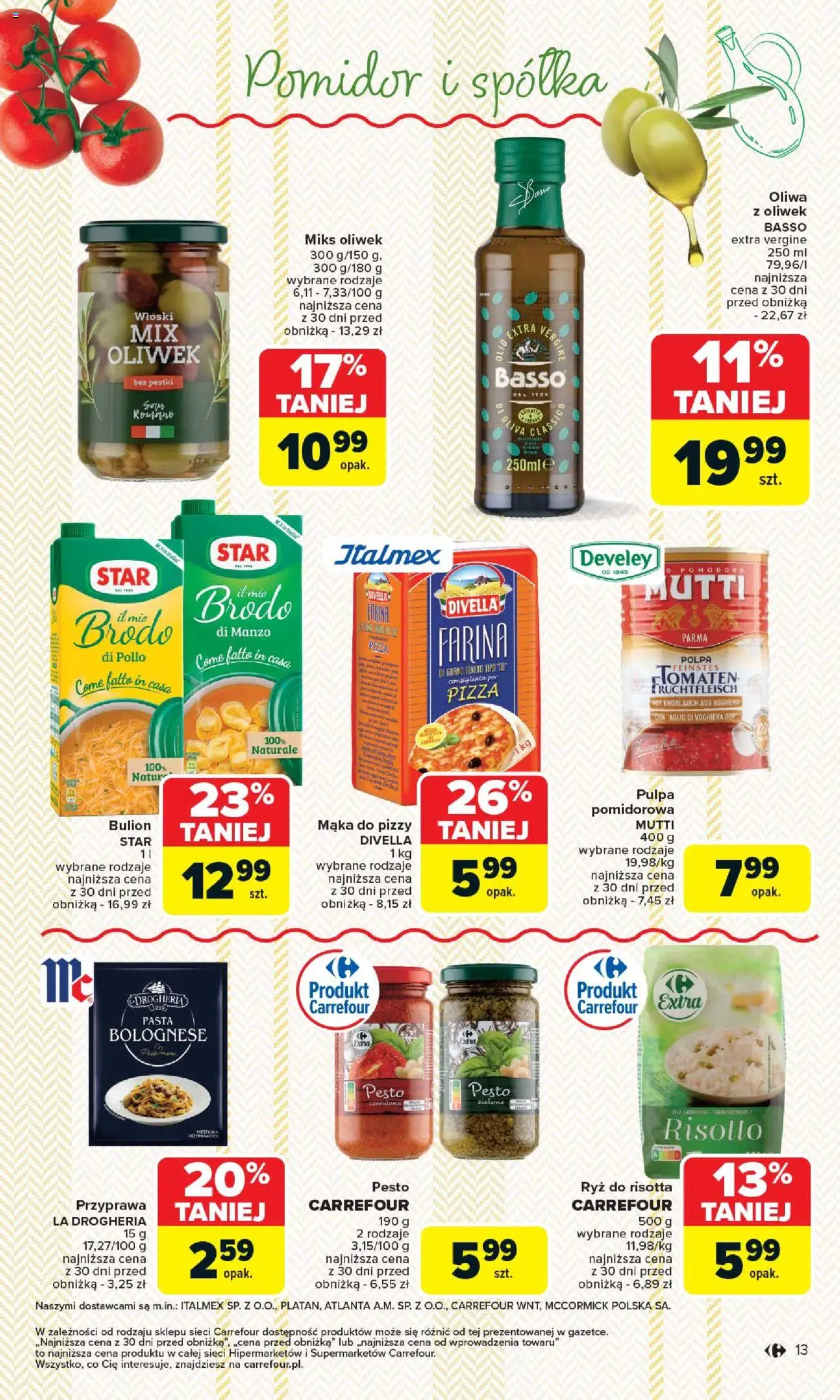 Carrefour Kuchnia włoska Gazetka ważna od 12.05.2025 do 24.05.2025 strona 13