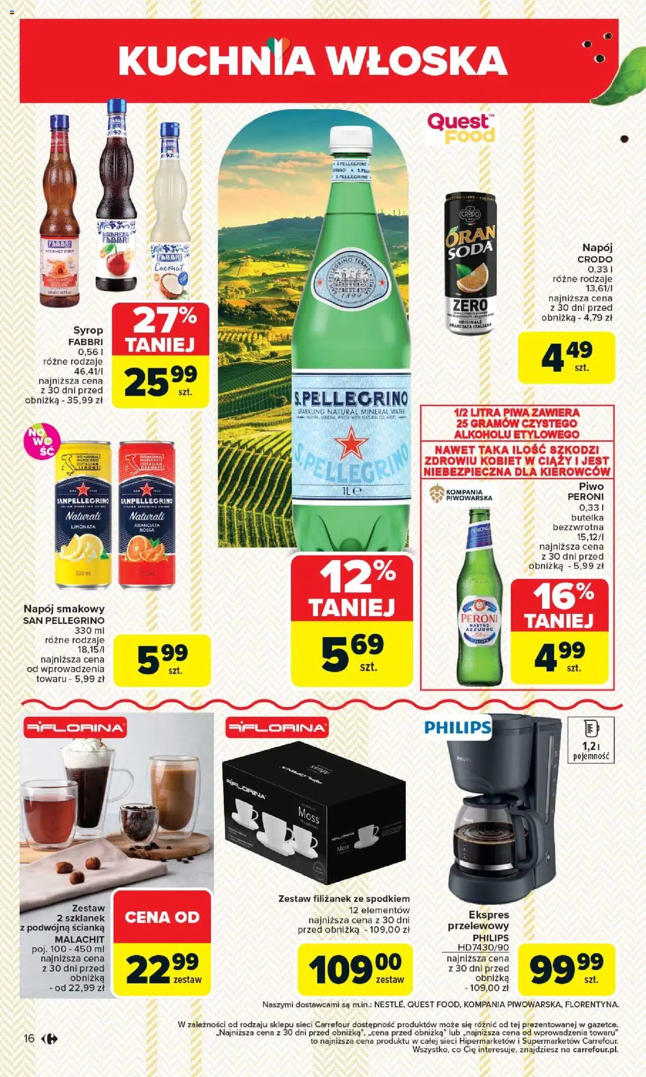 Carrefour Kuchnia włoska Gazetka ważna od 12.05.2025 do 24.05.2025 strona 16