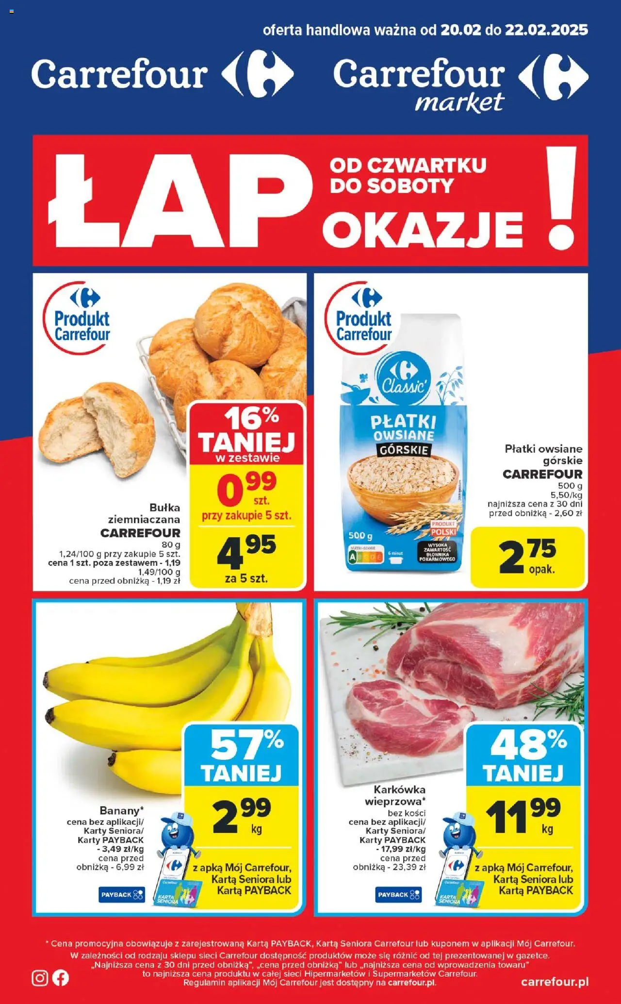 Carrefour Łap okazje Gazetka ważna od 20.02.2025 do 22.02.2025 strona 1