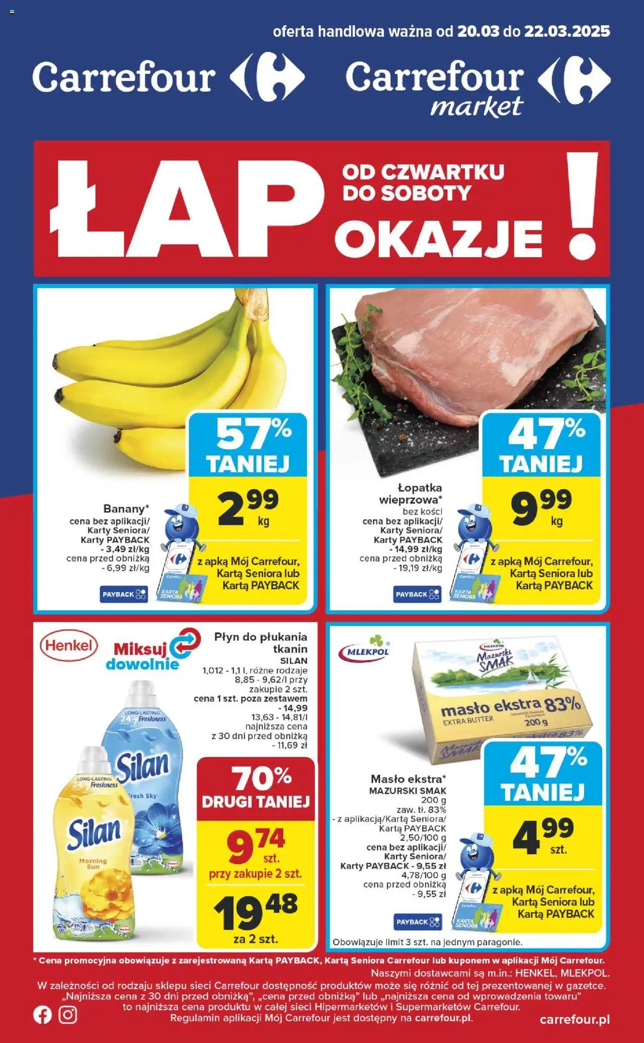 Carrefour Łap okazje Gazetka ważna od 20.03.2025 do 22.03.2025 strona 1