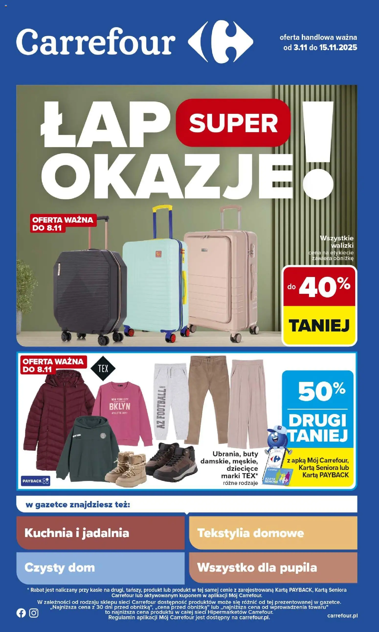 Carrefour Łap super okazje Gazetka ważna od 03.11.2025 do 15.11.2025 strona 1