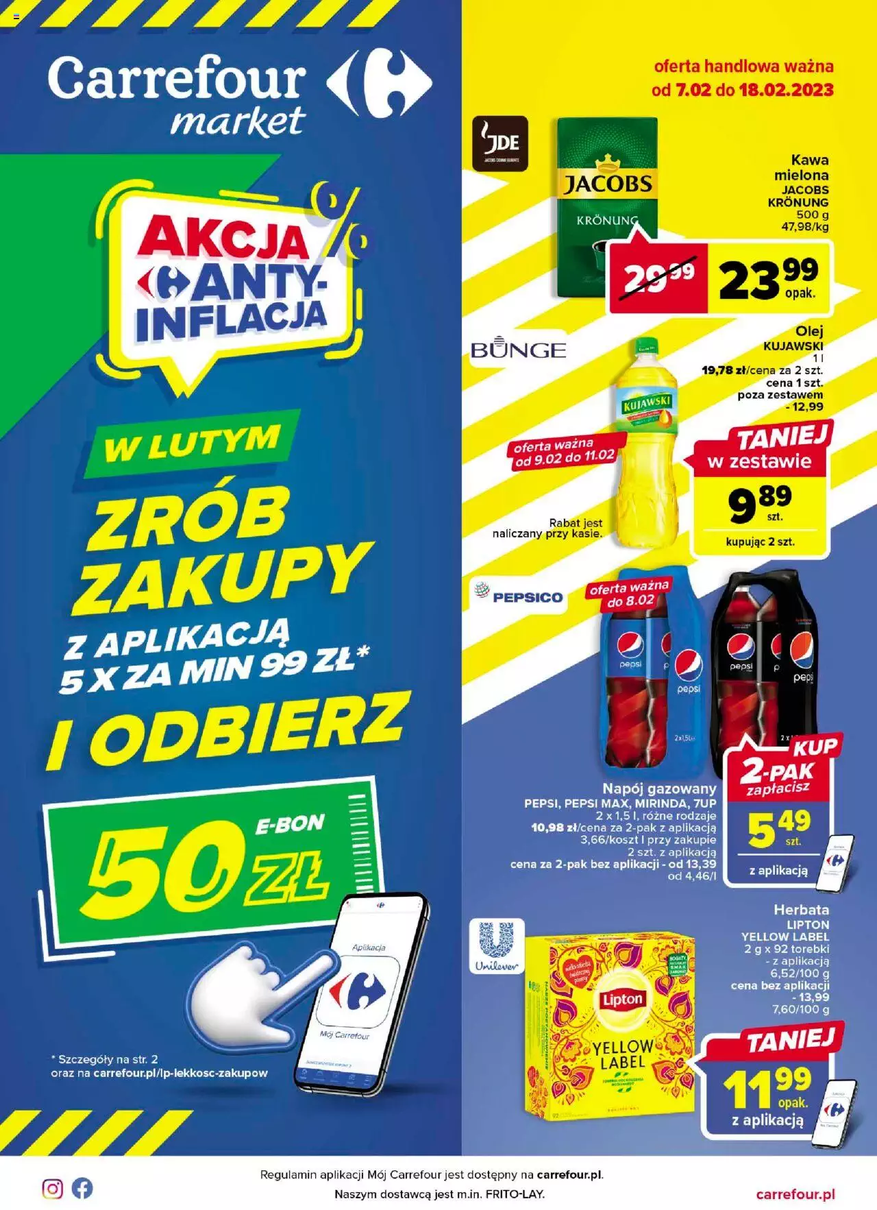 Carrefour Market Gazetka ważna od 07.02.2023 do 18.02.2023 strona 1