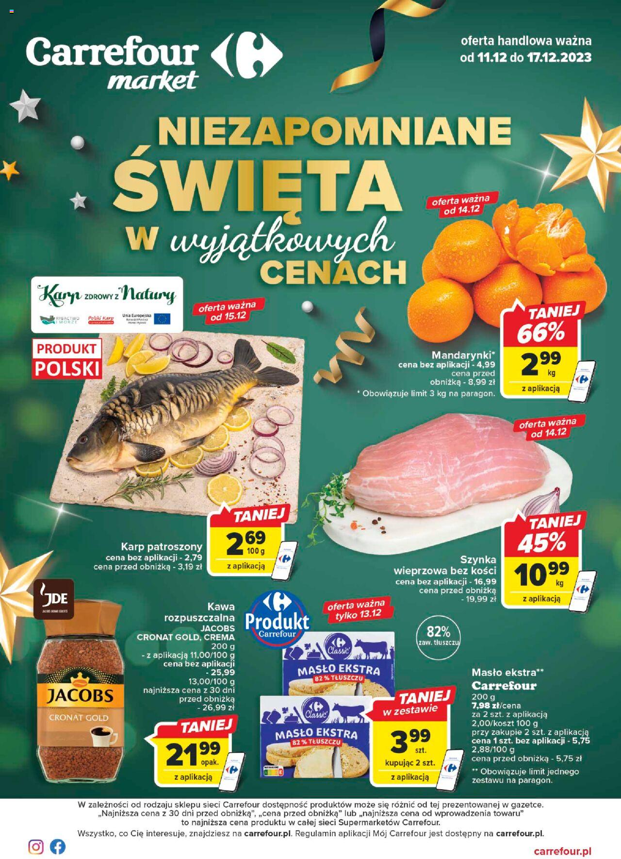 Carrefour Market Gazetka ważna od  11.12.2023 do 17.12.2023 strona 1