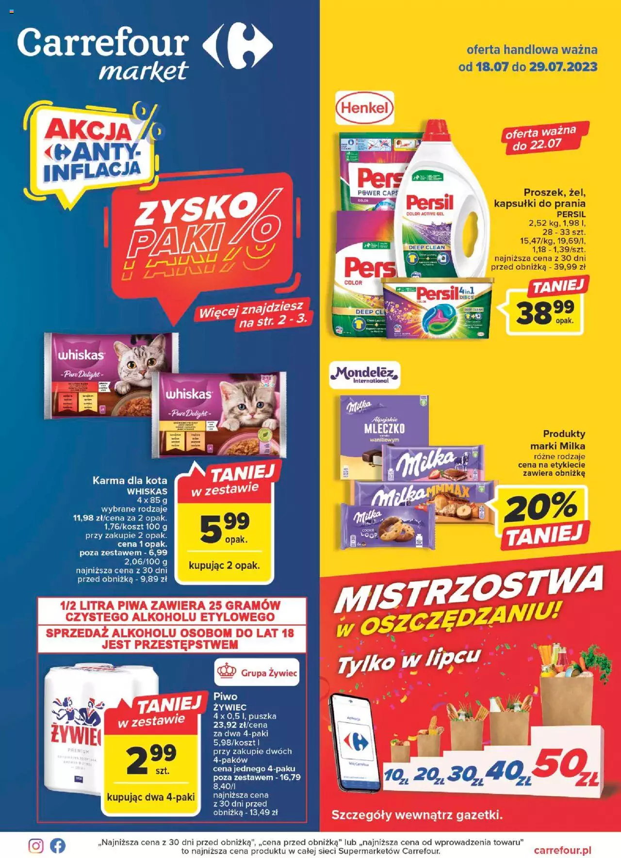 Carrefour Market Gazetka ważna od  18.07.2023 do 29.07.2023 strona 1