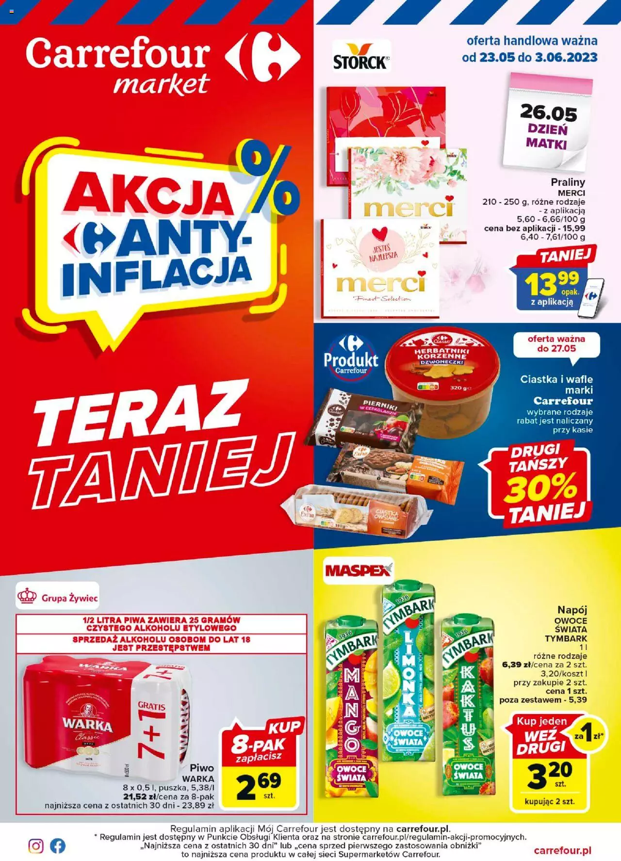 Carrefour Market Gazetka ważna od 23.05.2023 do 03.06.2023 strona 1