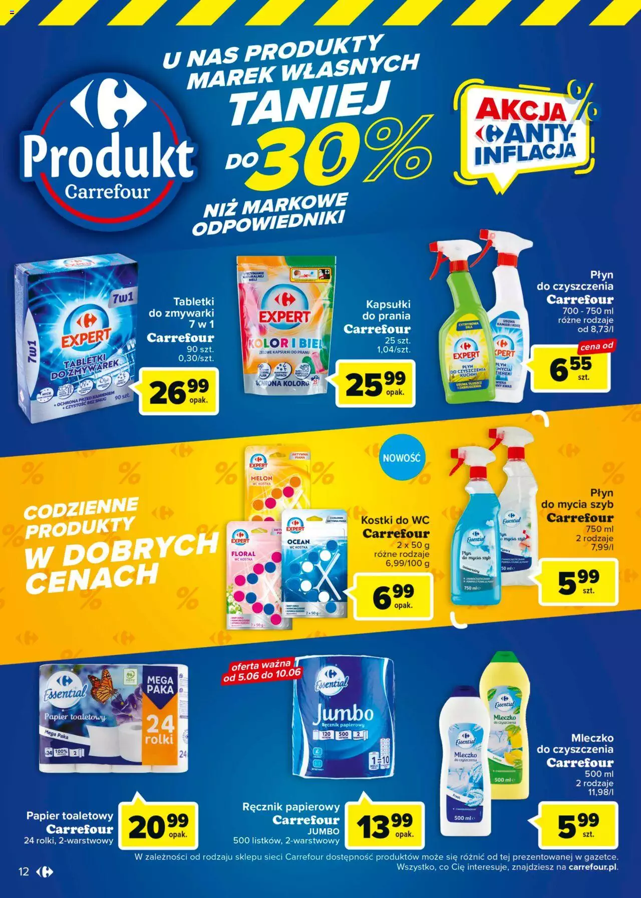 Carrefour Market  Marki własne Gazetka ważna od 06.06.2023 do 17.06.2023 strona 12