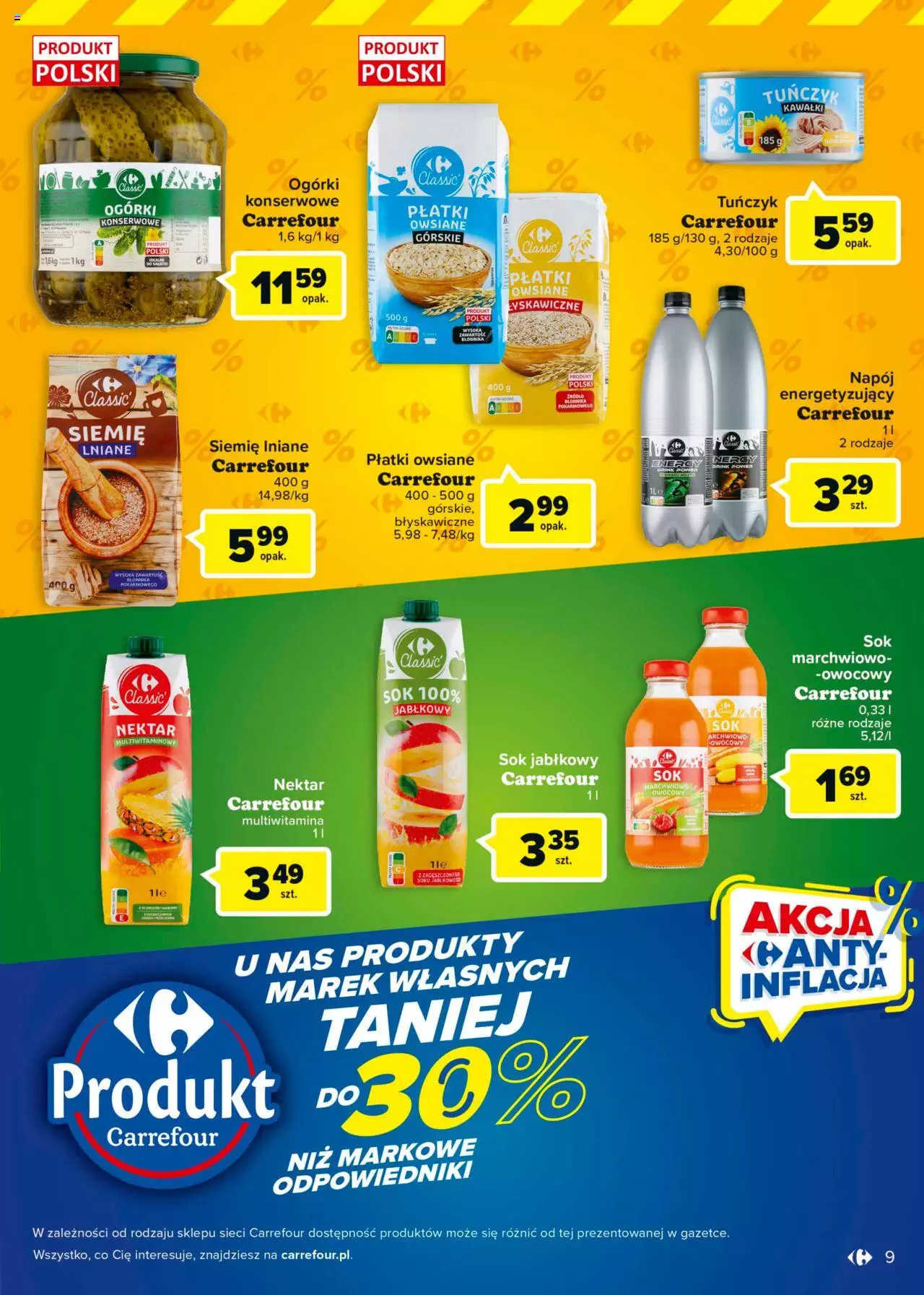 Carrefour Market  Marki własne Gazetka ważna od 06.06.2023 do 17.06.2023 strona 9