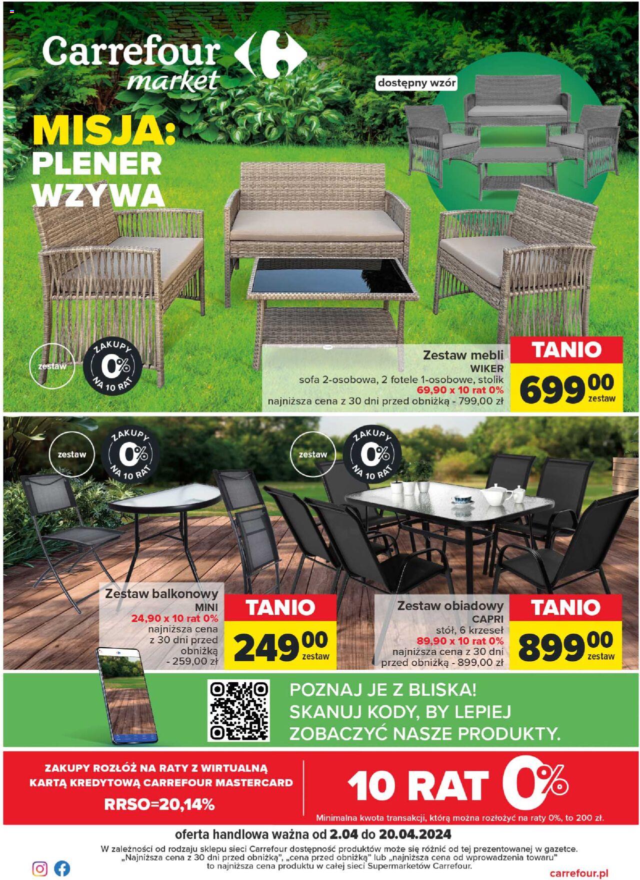 Carrefour Market Plener wzywa Gazetka ważna od 02.04.2024 do 20.04.2024 strona 1