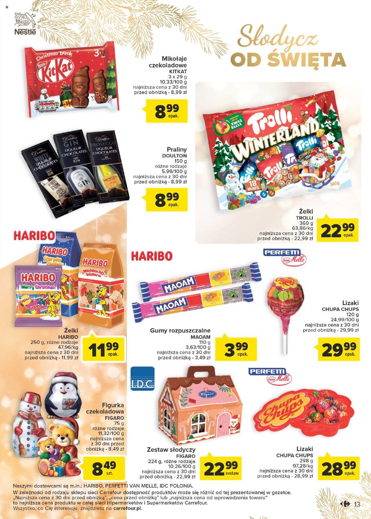 Carrefour Market  Prezenty część 2 gazetka ważna  od 28.11.2023 do 24.12.2023 strona 13