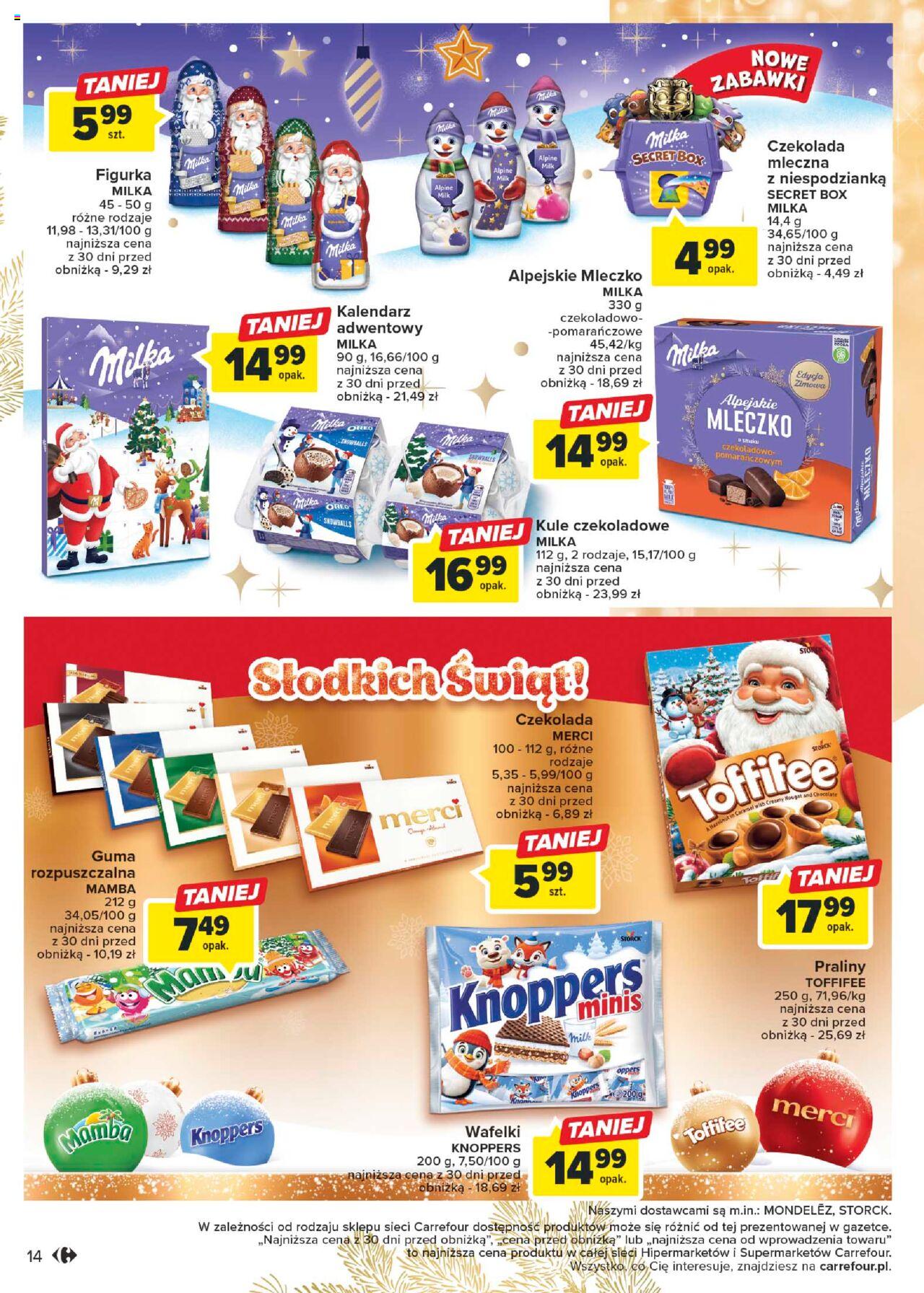 Carrefour Market prezenty gazetka ważna  od 07.11.2023 do 25.11.2023 strona 14