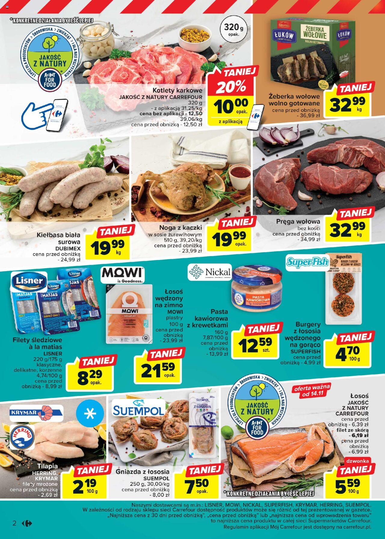 Carrefour Market Targ świeżości  Gazetka ważna od 13.11.2023 do soboty 18.11.2023 strona 2
