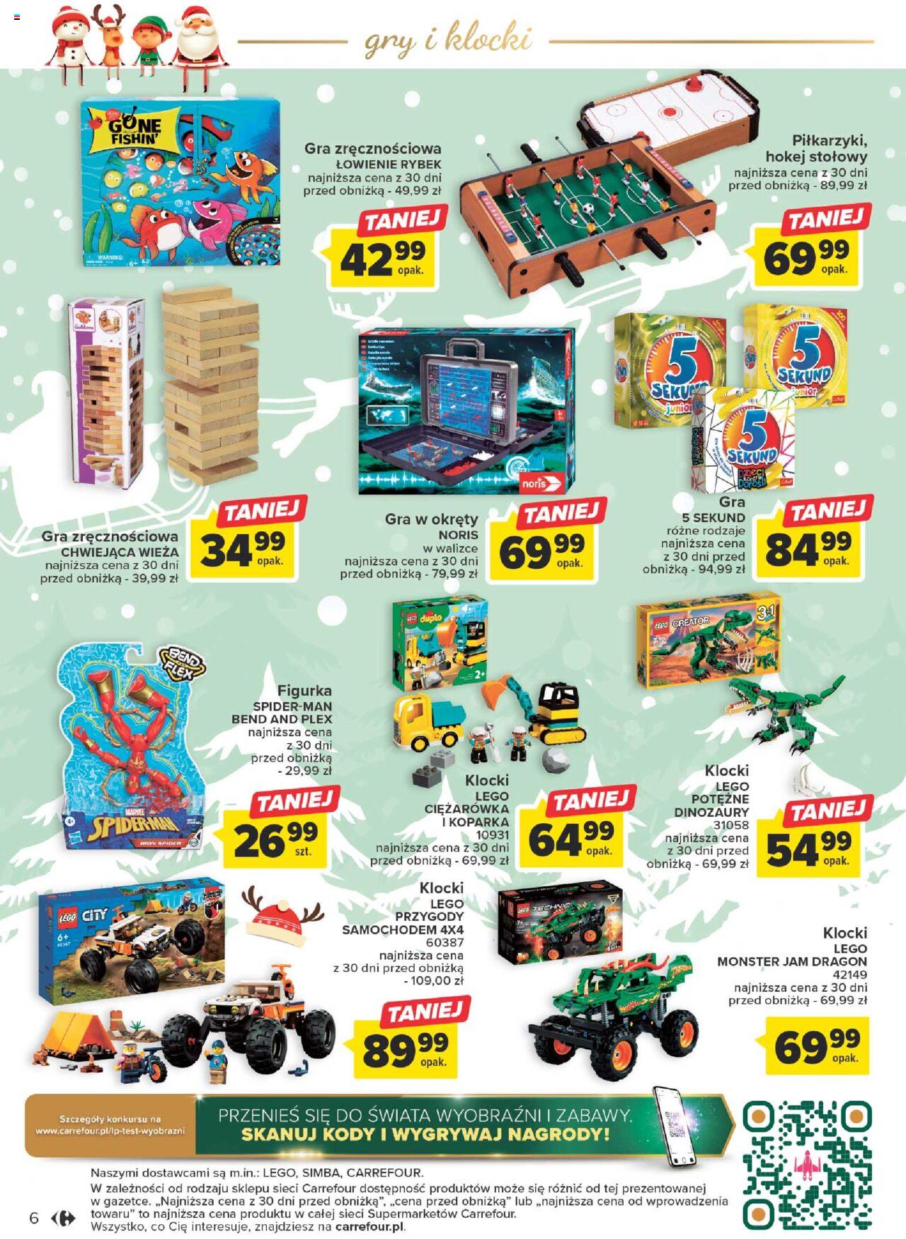 Carrefour Market Zabawki Gazetka ważna od 04.12.2023 do 23.12.2023 strona 6