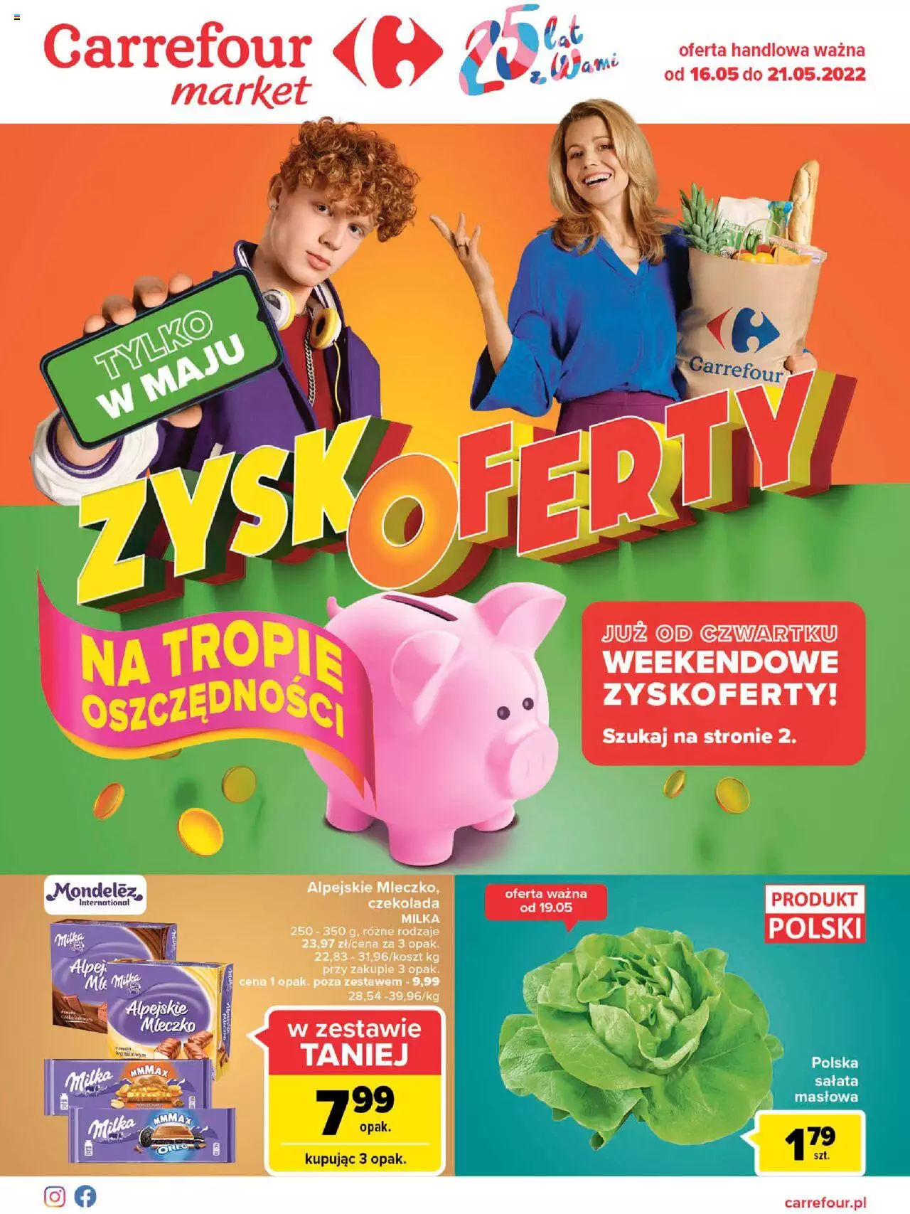 Carrefour Market ZyskOferty gazetka ważna od 16.05.2022 do 21.05.2022 strona 1