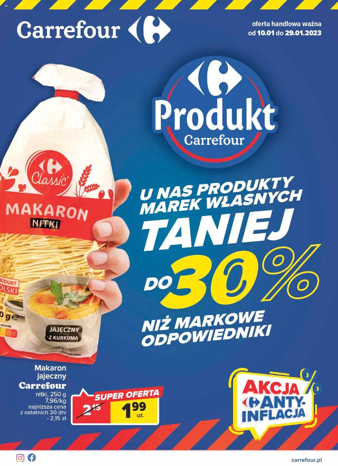 Carrefour Marki własne Gazetka ważna od 10.01.2023 do 29.01.2023 strona 1