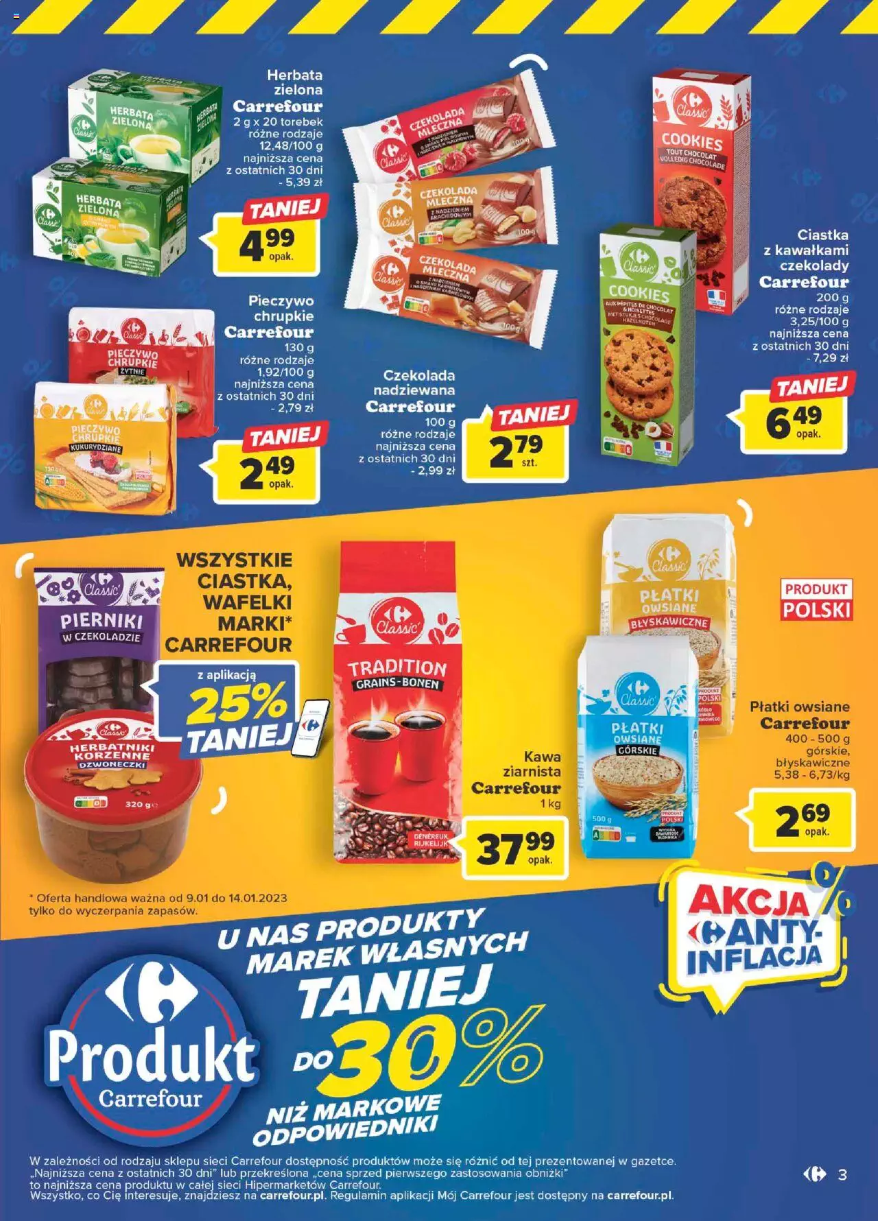 Carrefour Marki własne Gazetka ważna od 10.01.2023 do 29.01.2023 strona 3