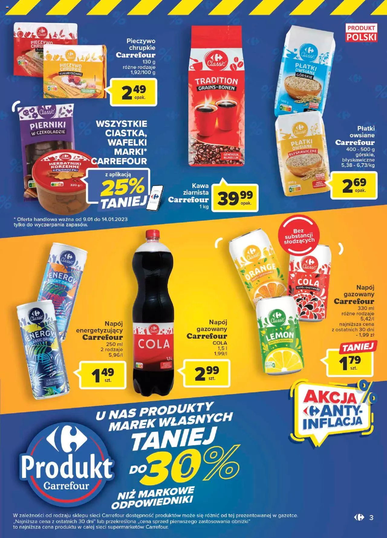 Carrefour Marki własne Market  Gazetka ważna od 10.01.2023 do 29.01.2023 strona 3