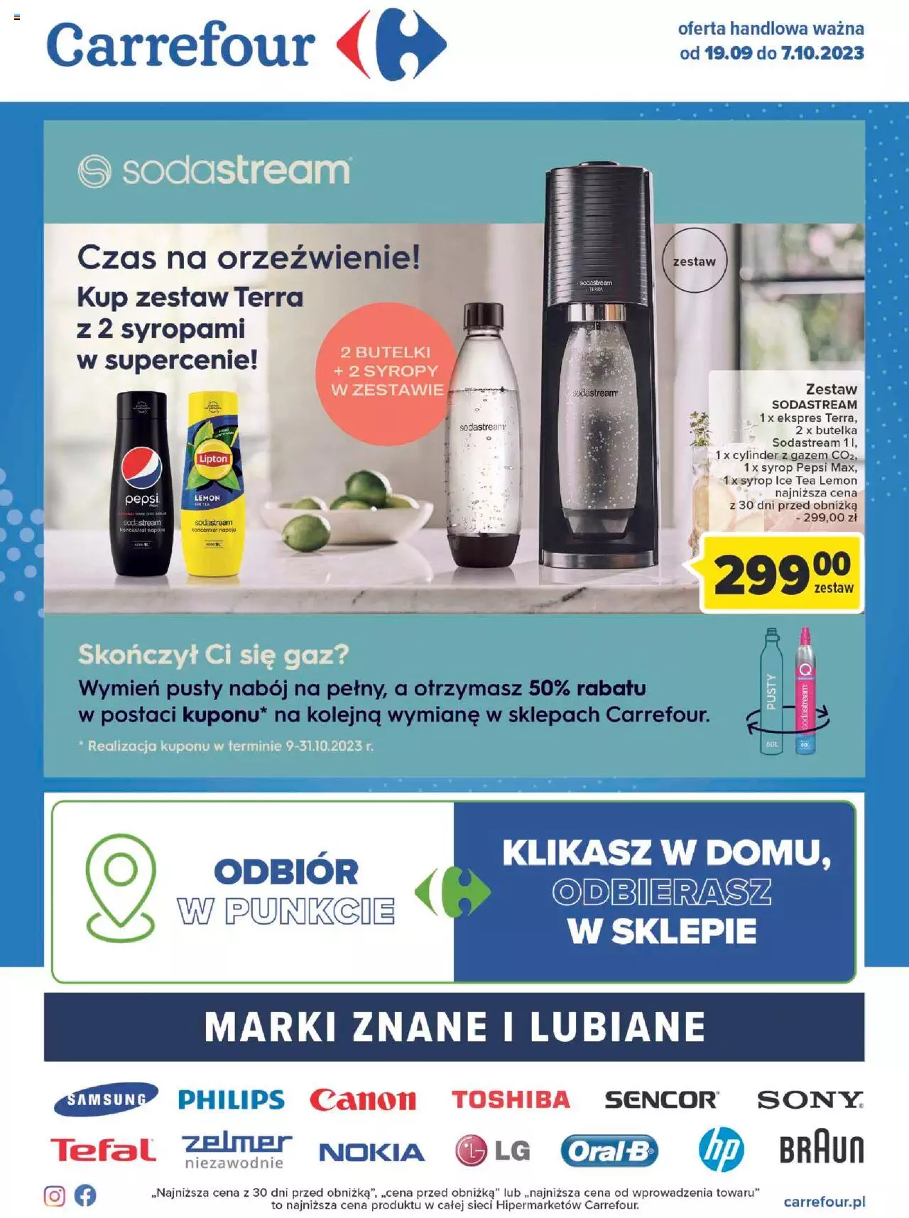 Carrefour Marki znane i lubiane Gazetka ważna od 19.09.2023 do 07.10.2023 strona 1