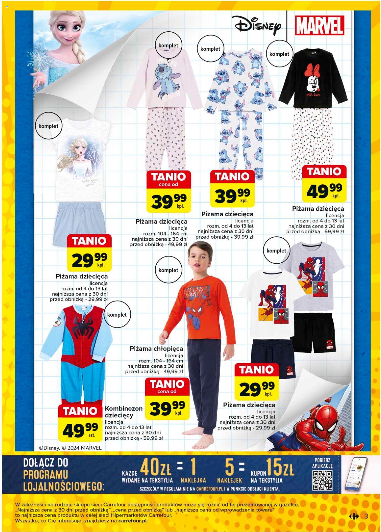 Carrefour Moda jak z bajki Gazetka ważna od 20.08.2024 do 31.08.2024 strona 3