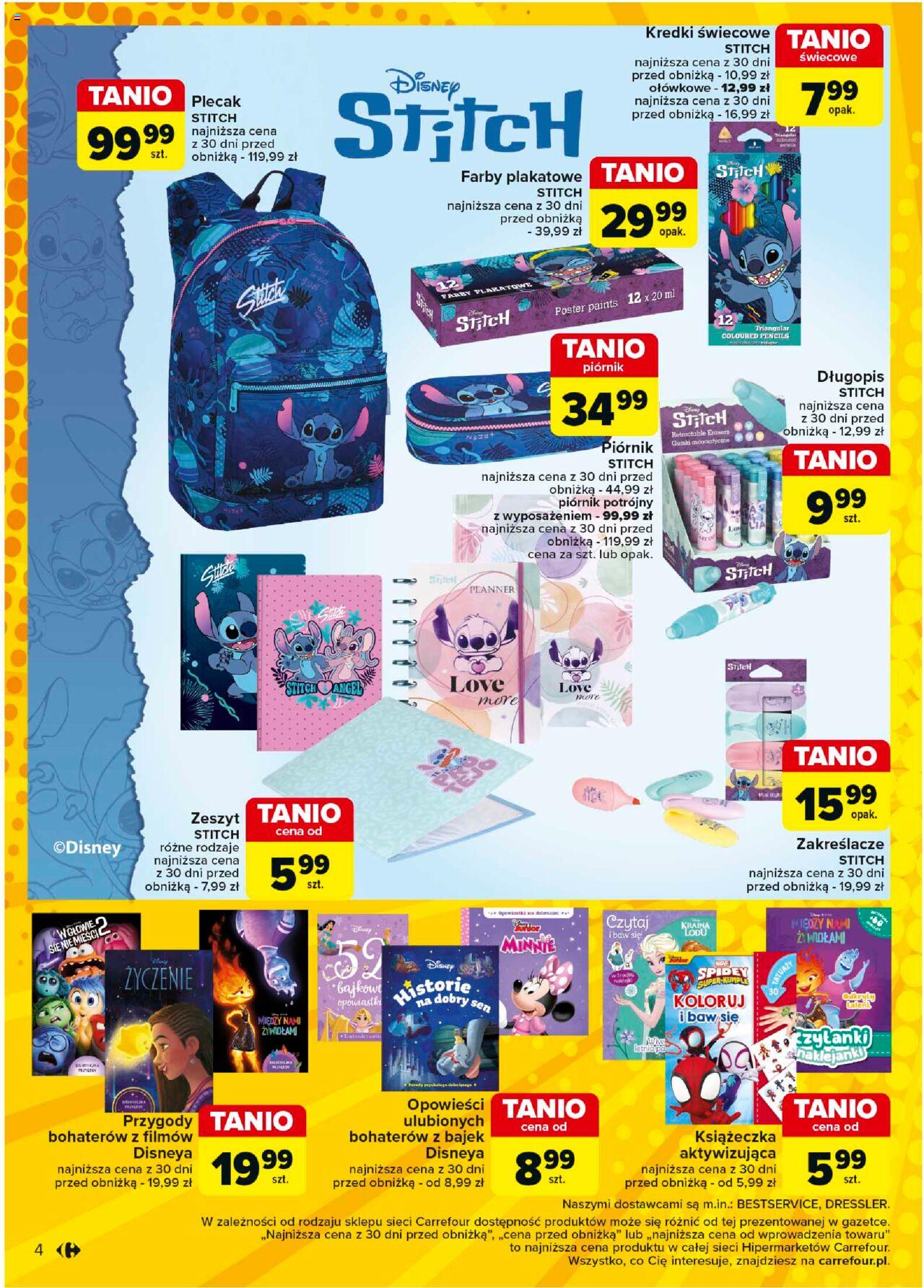 Carrefour Moda jak z bajki Gazetka ważna od 20.08.2024 do 31.08.2024 strona 4