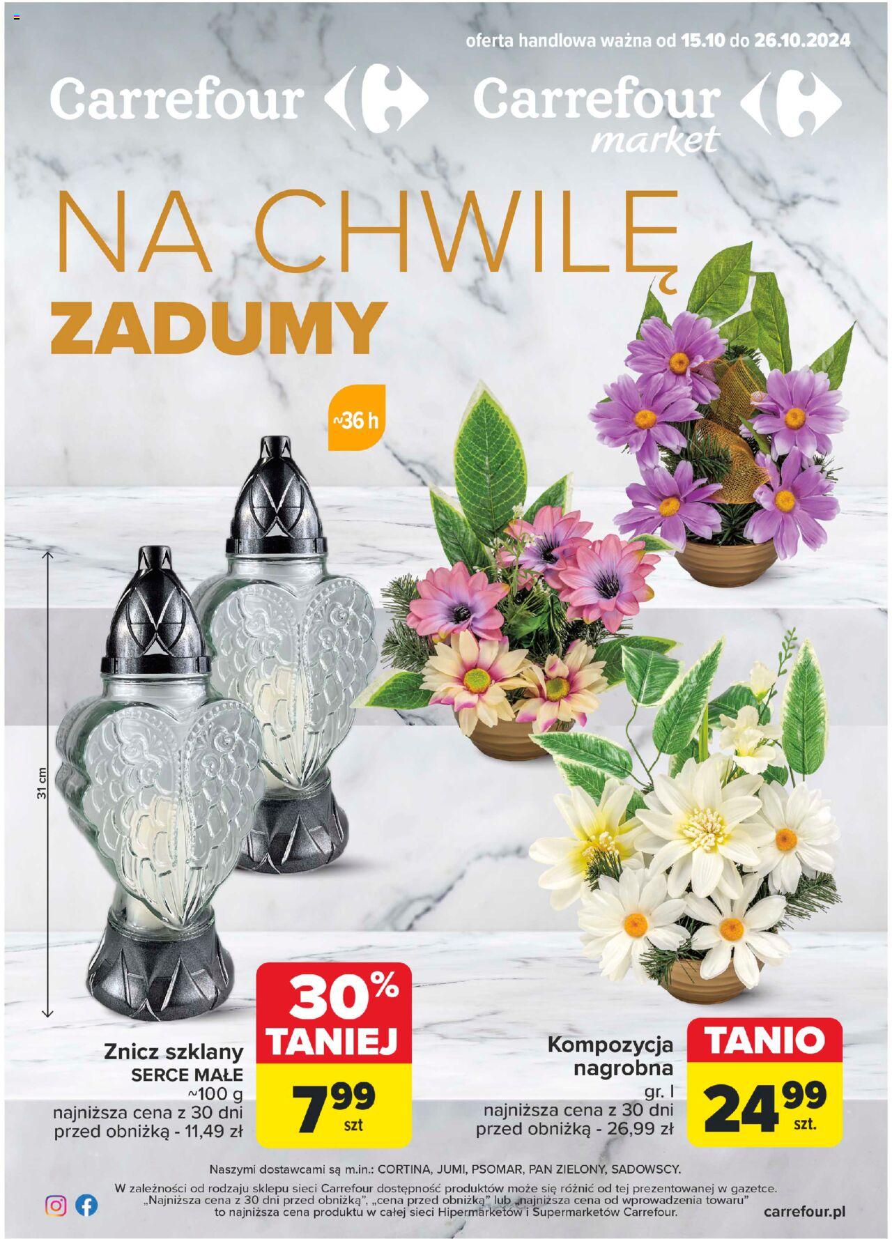 Carrefour Na chwilę zadumy Gazetka ważna od 15.10.2024 do 26.10.2024 strona 1