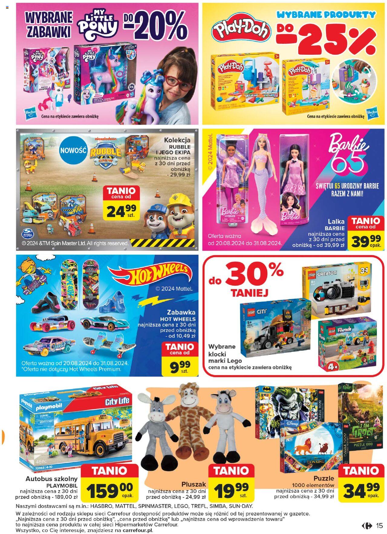 Carrefour Na nowo w szkołę Gazetka ważna od 20.08.2024 do  14.09.2024 strona 15