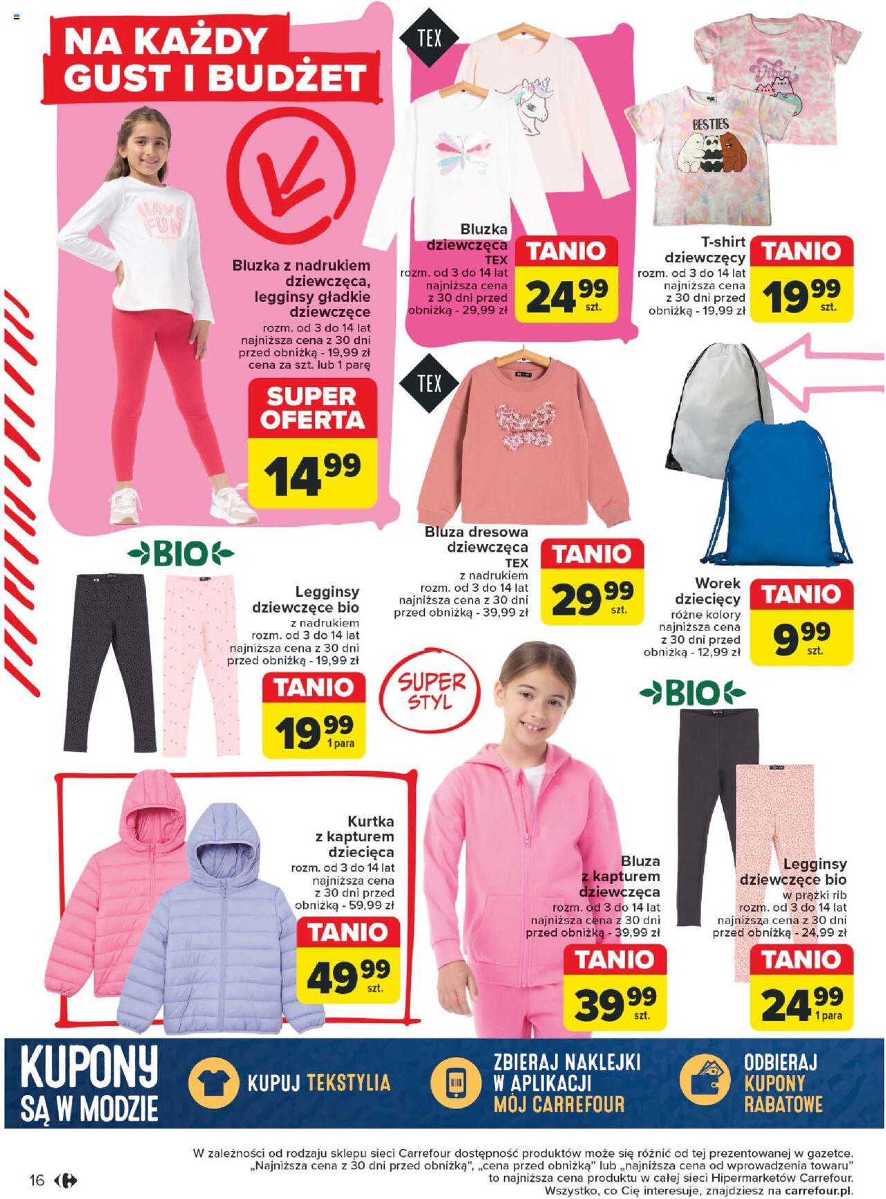 Carrefour Na nowo w szkołę Gazetka ważna od 20.08.2024 do  14.09.2024 strona 16