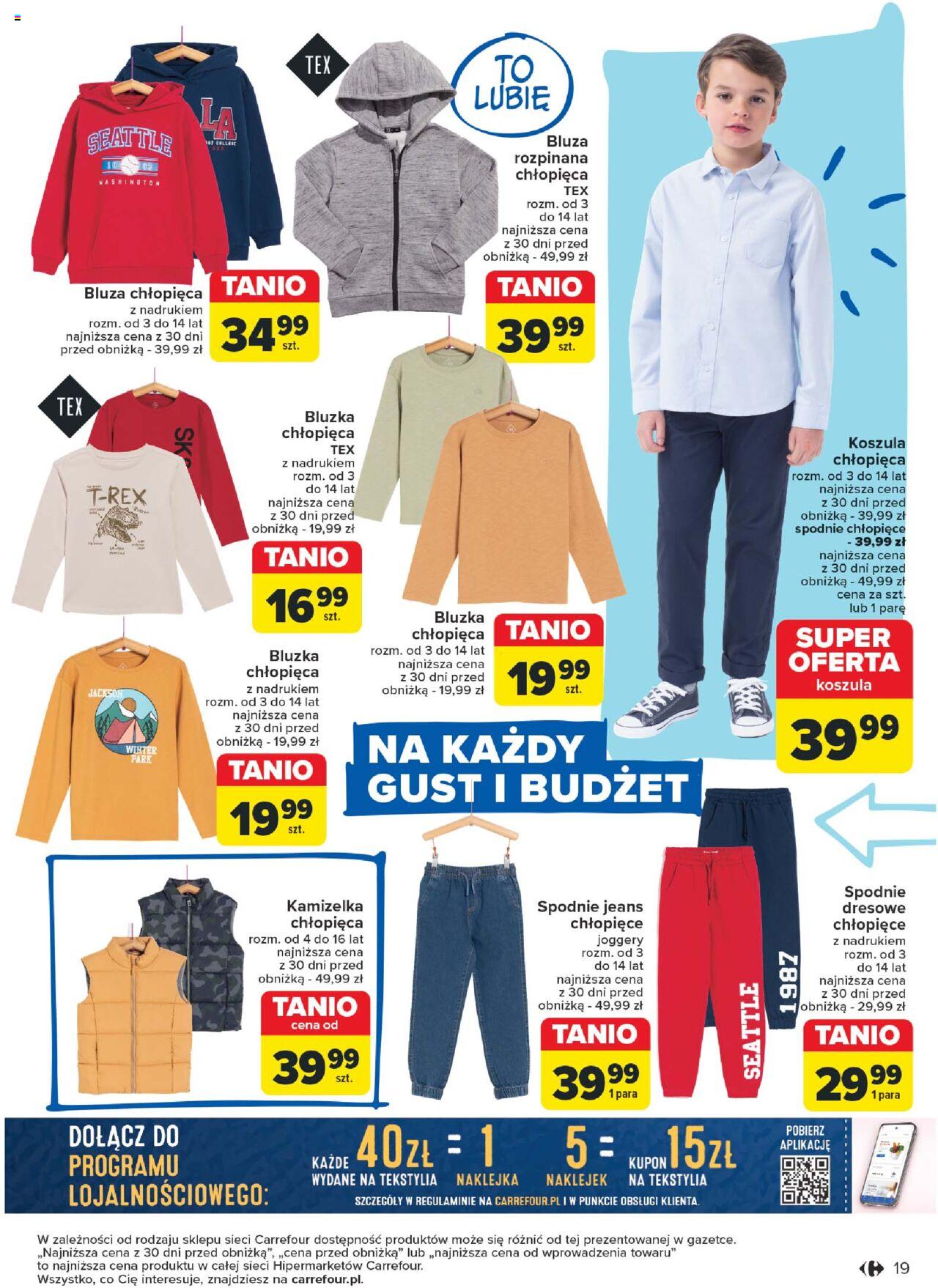 Carrefour Na nowo w szkołę Gazetka ważna od 20.08.2024 do  14.09.2024 strona 19