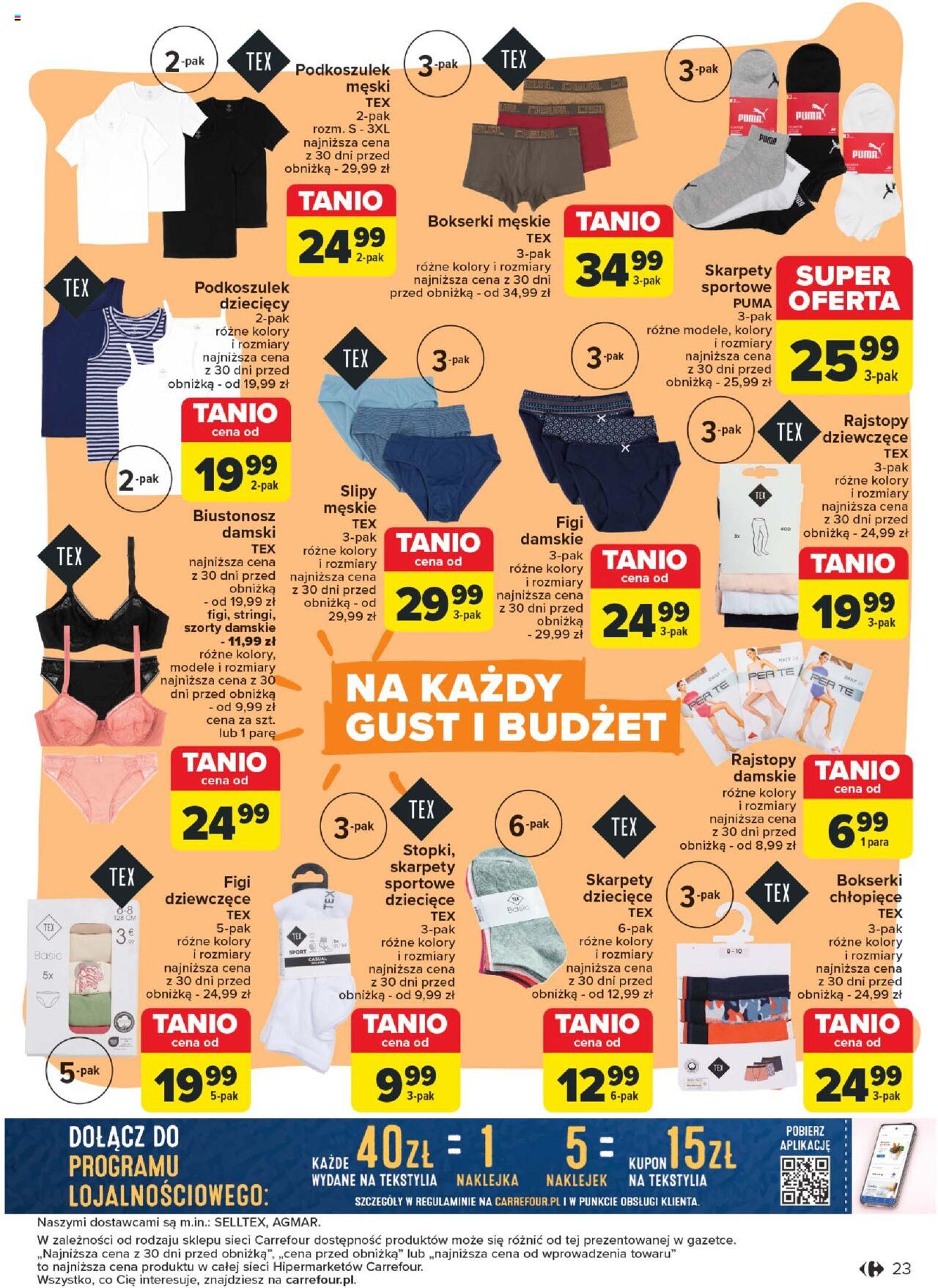 Carrefour Na nowo w szkołę Gazetka ważna od 20.08.2024 do  14.09.2024 strona 23