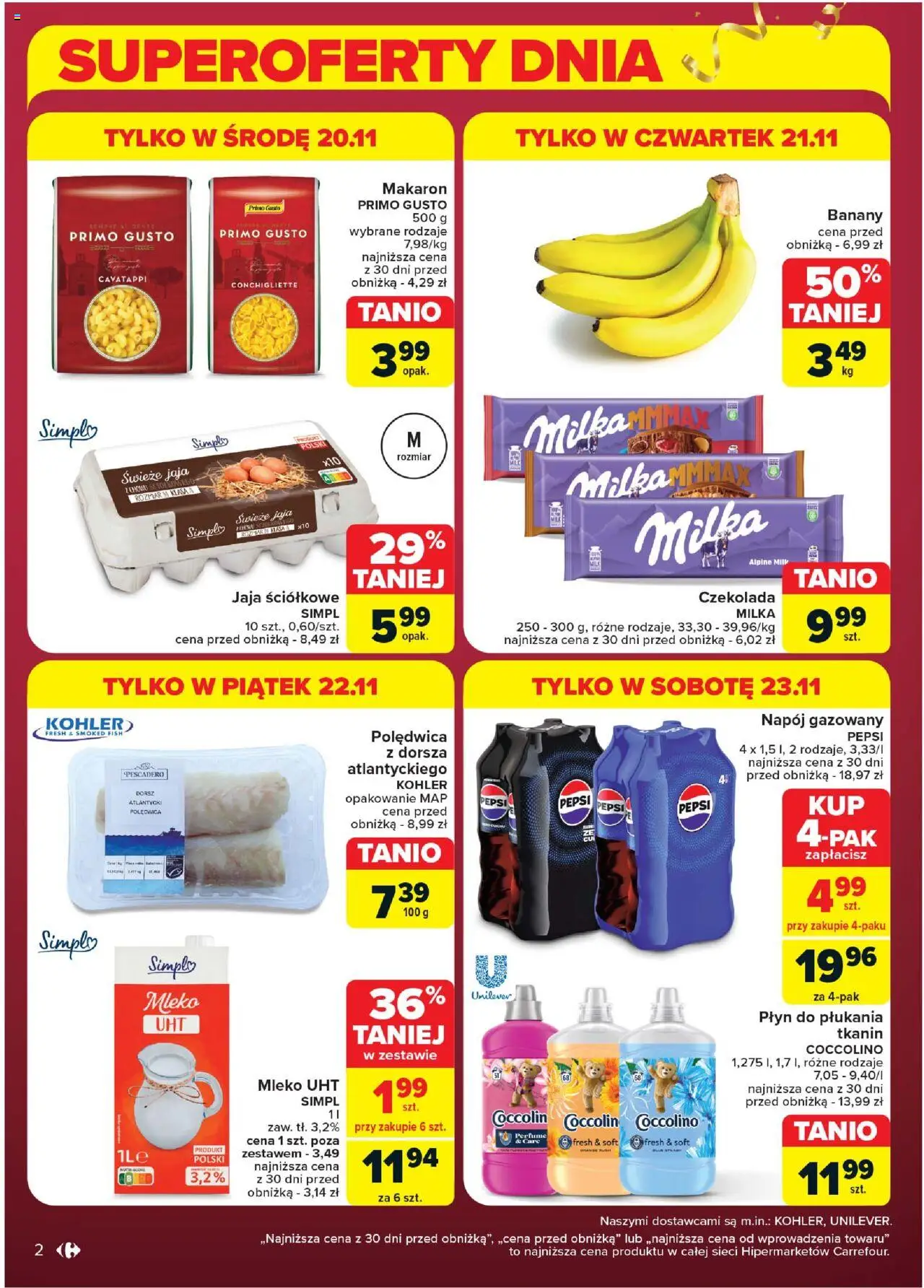 Carrefour Nasze urodziny Twoje okazje Gazetka ważna od 18.11.2024 do 23.11.2024 strona 2