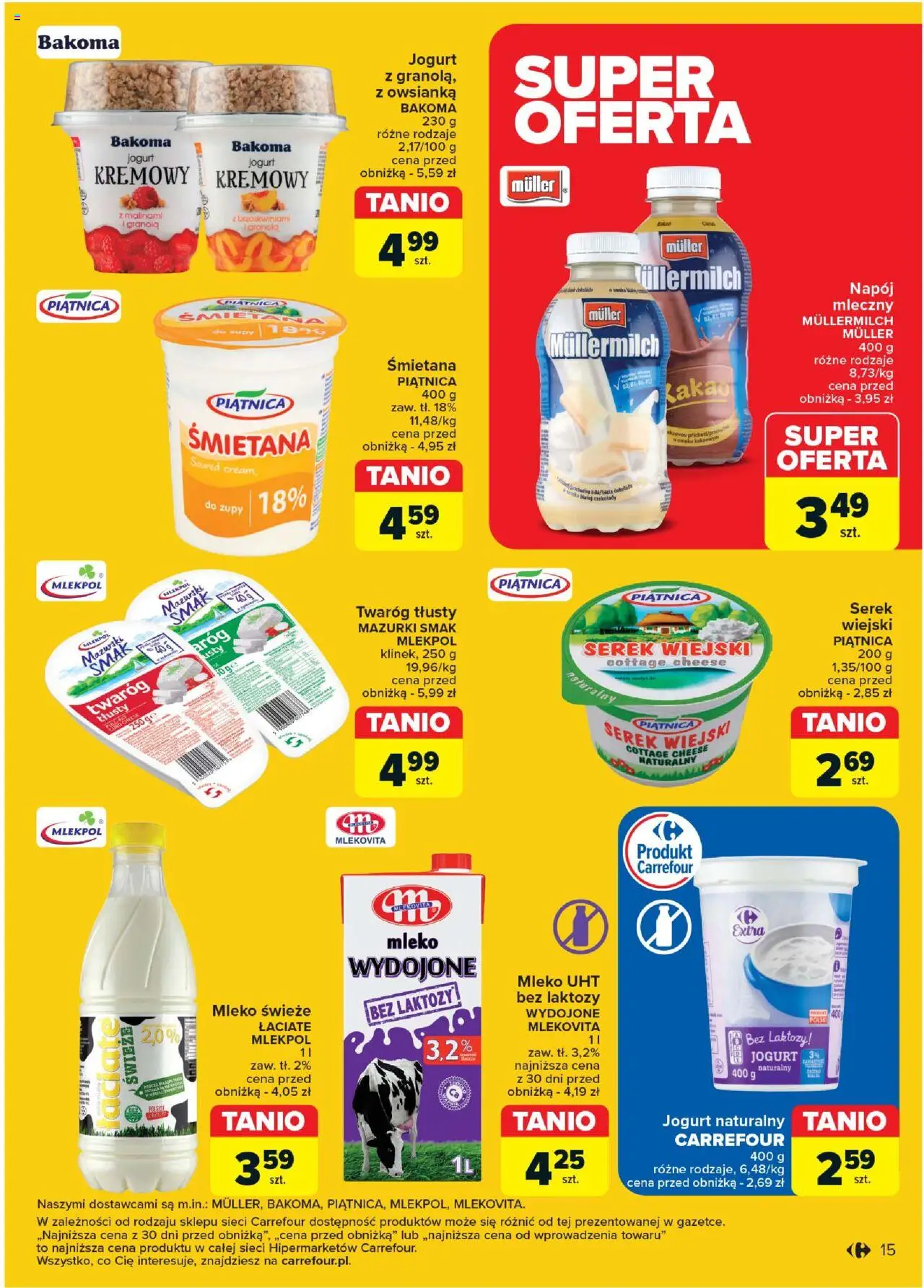 Carrefour Nasze urodziny Twoje okazje Gazetka ważna od 18.11.2024 do 23.11.2024 strona 15