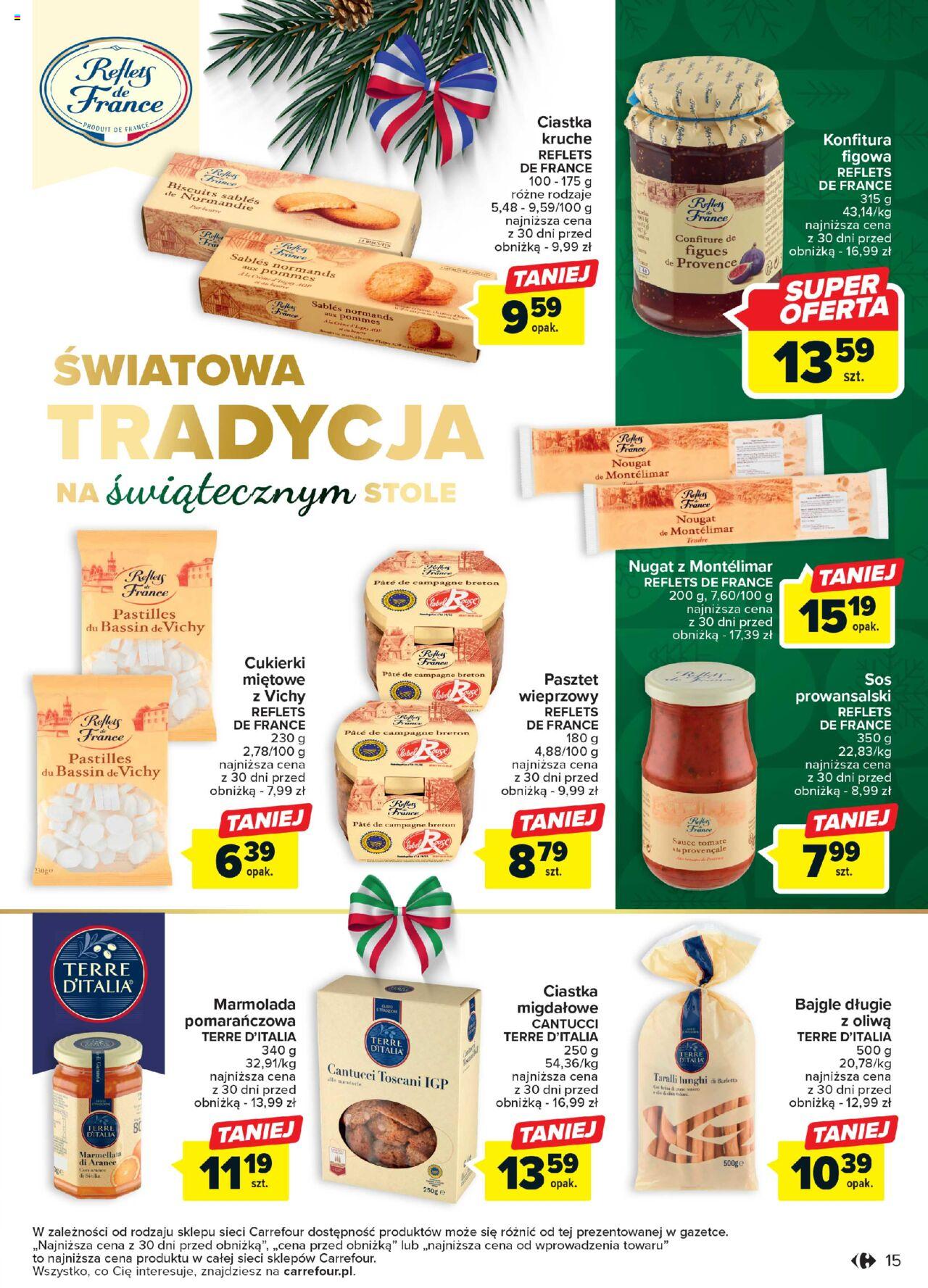 Carrefour Niezapomniane święta gazetka ważna od 05.12.2023 do 23.12.2023 strona 15