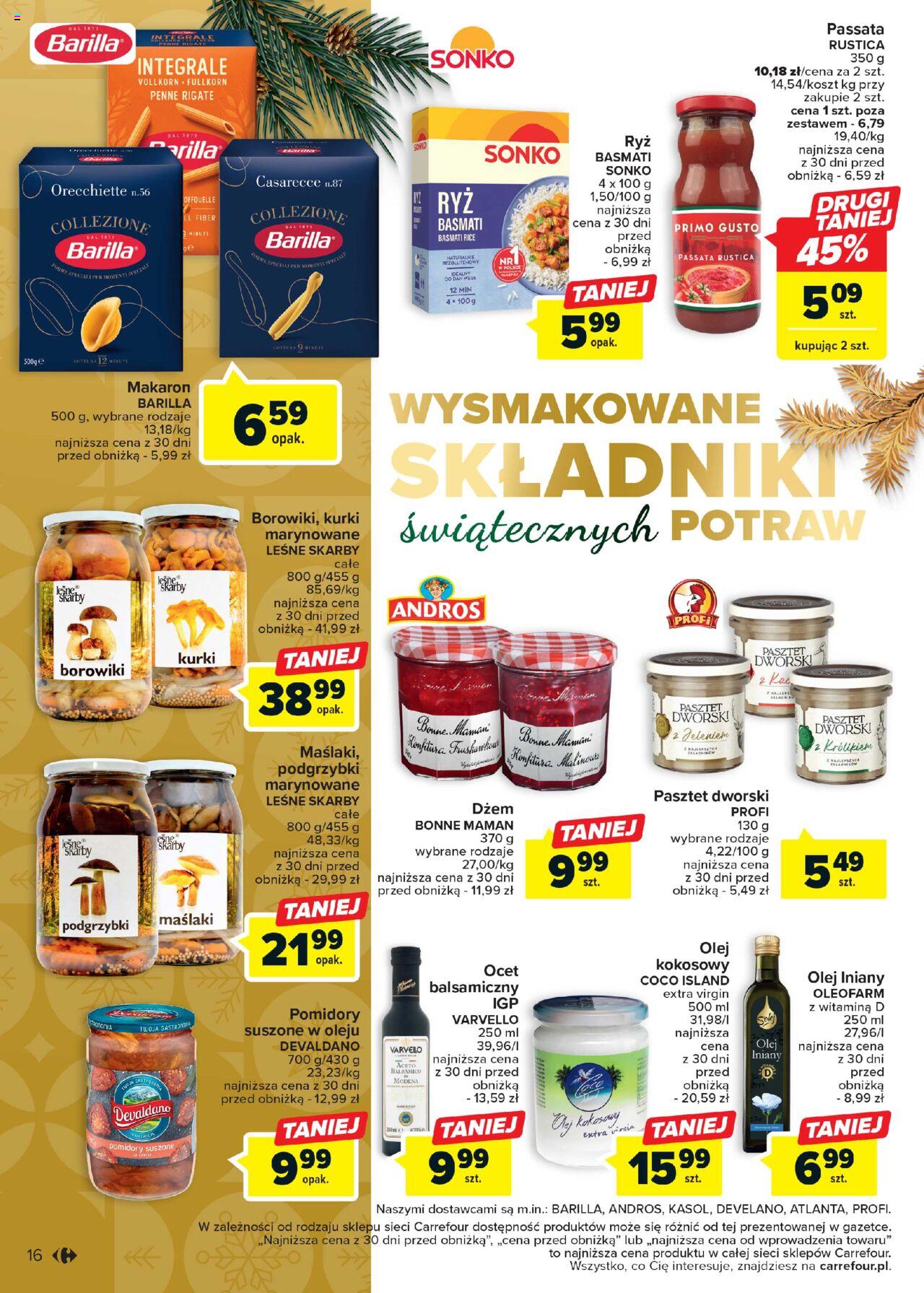 Carrefour Niezapomniane święta gazetka ważna od 05.12.2023 do 23.12.2023 strona 16