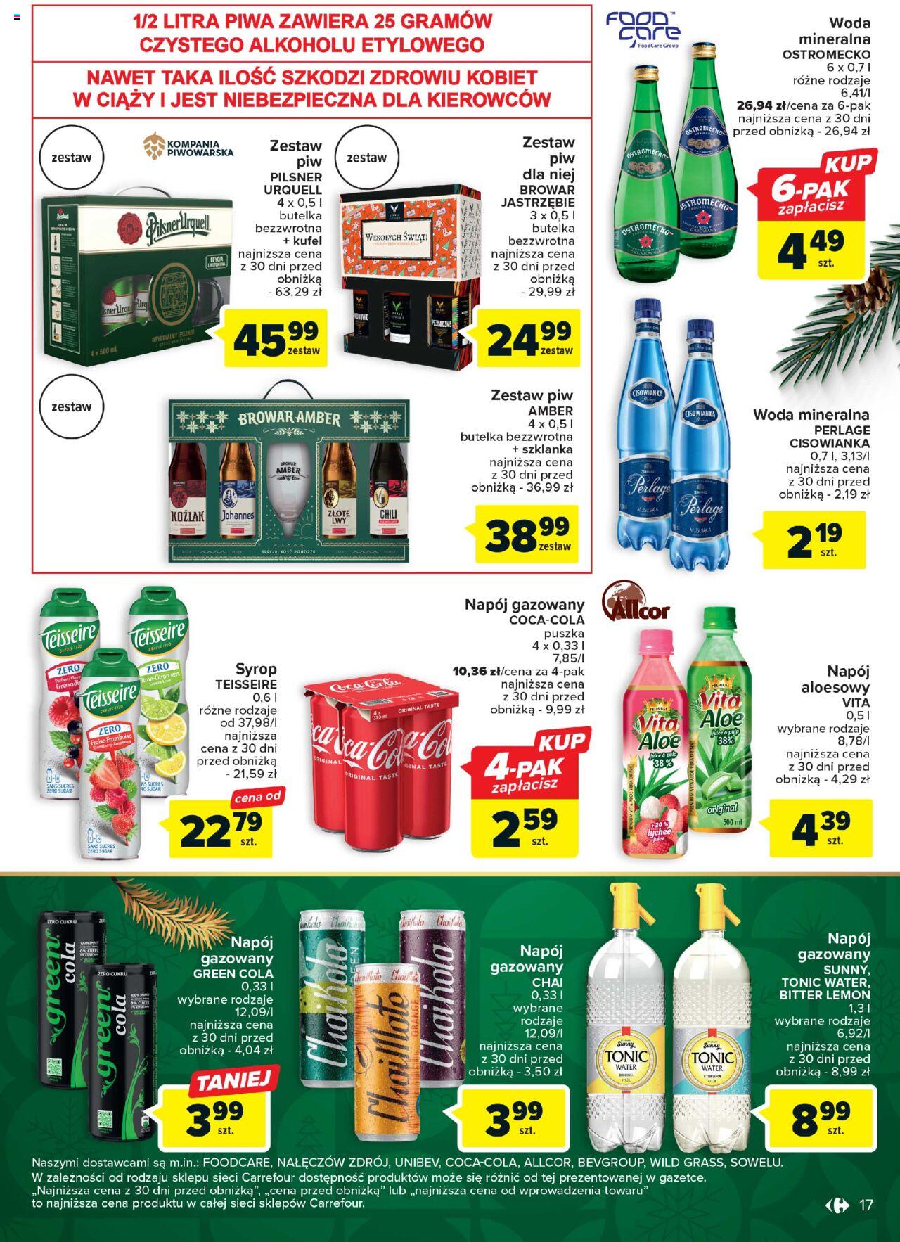 Carrefour Niezapomniane święta gazetka ważna od 05.12.2023 do 23.12.2023 strona 17